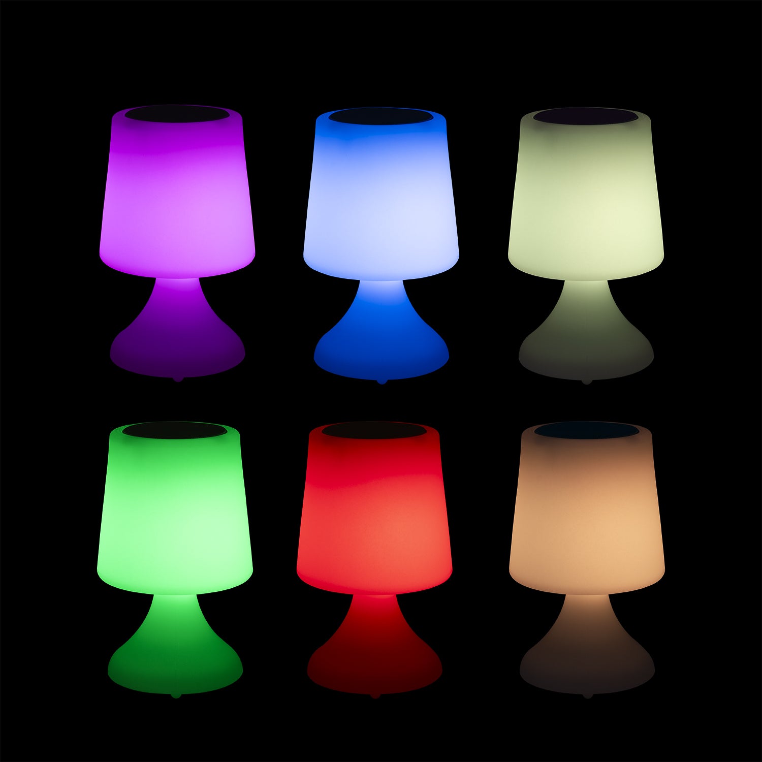 DICTROLUX - Lampada LED Ricaricabile Multicolor con Speaker Bluetooth MooNy h26 cm