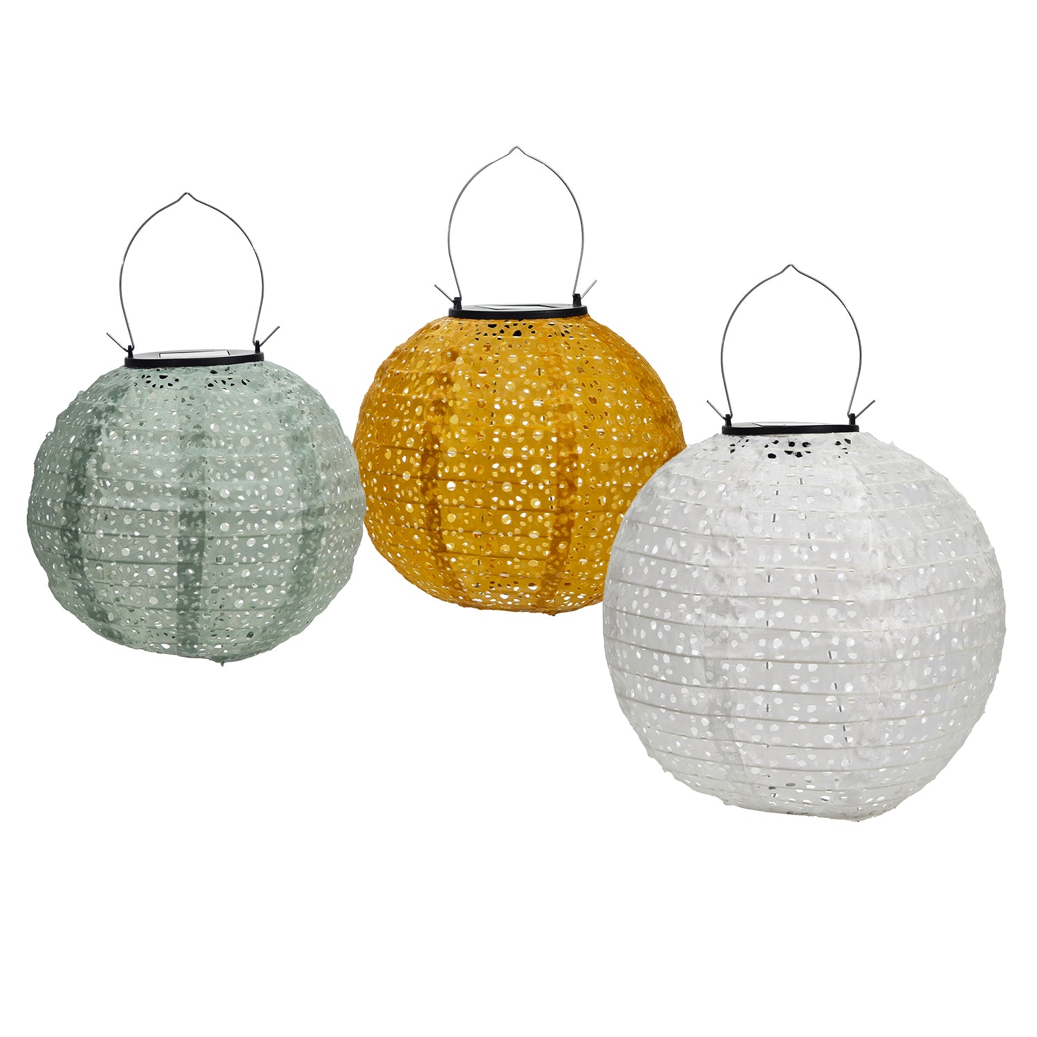 DICTROLUX - Lanterna Solare LED da giardino Luce Calda diametro 20 cm