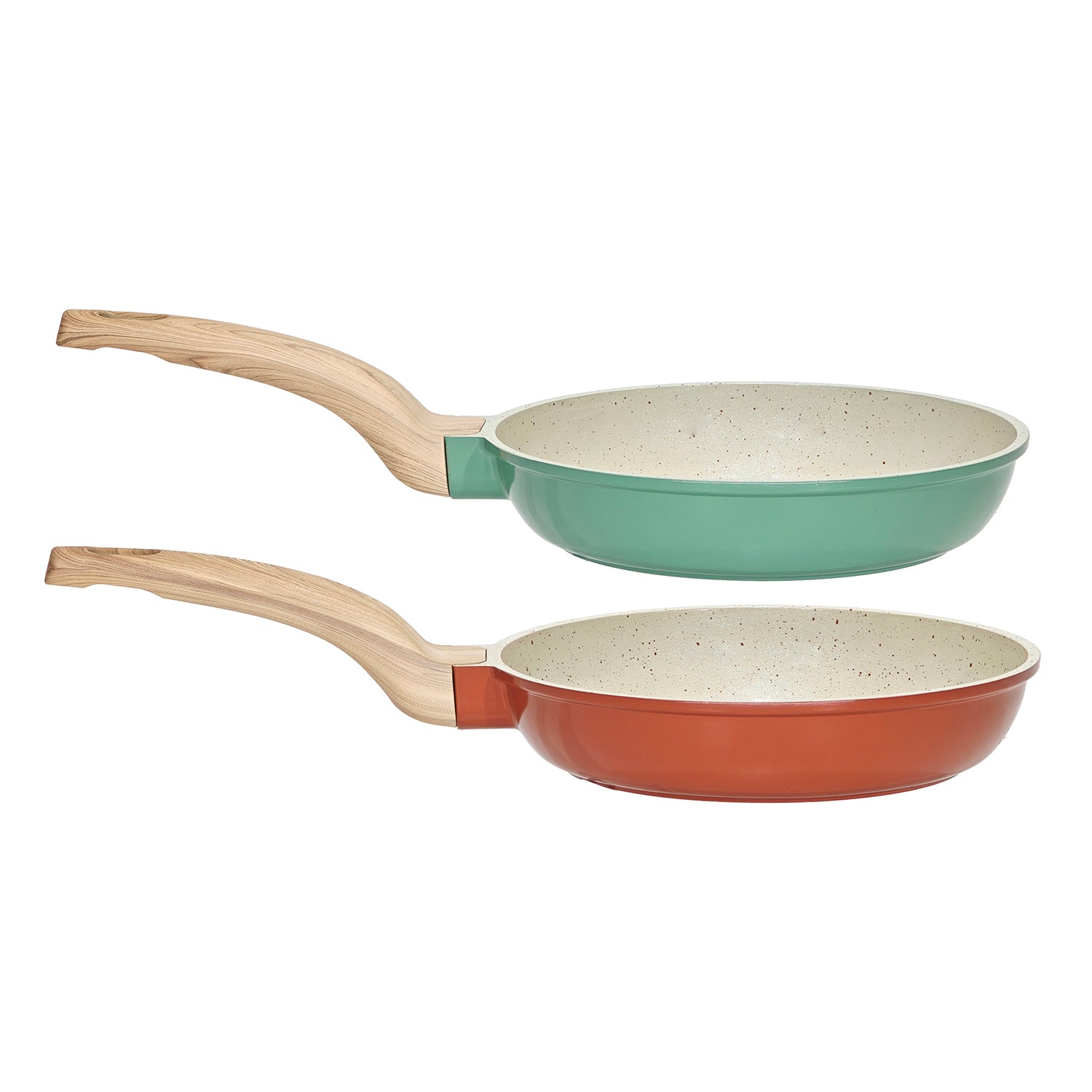 GUSTO CASA - Padella Antiaderente in alluminio pressato Crazy Wood diametro 20 cm