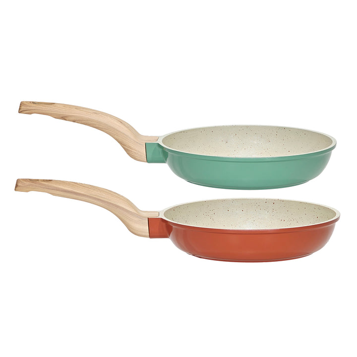 GUSTO CASA - Padella Antiaderente in alluminio pressato Crazy Wood diametro 20 cm