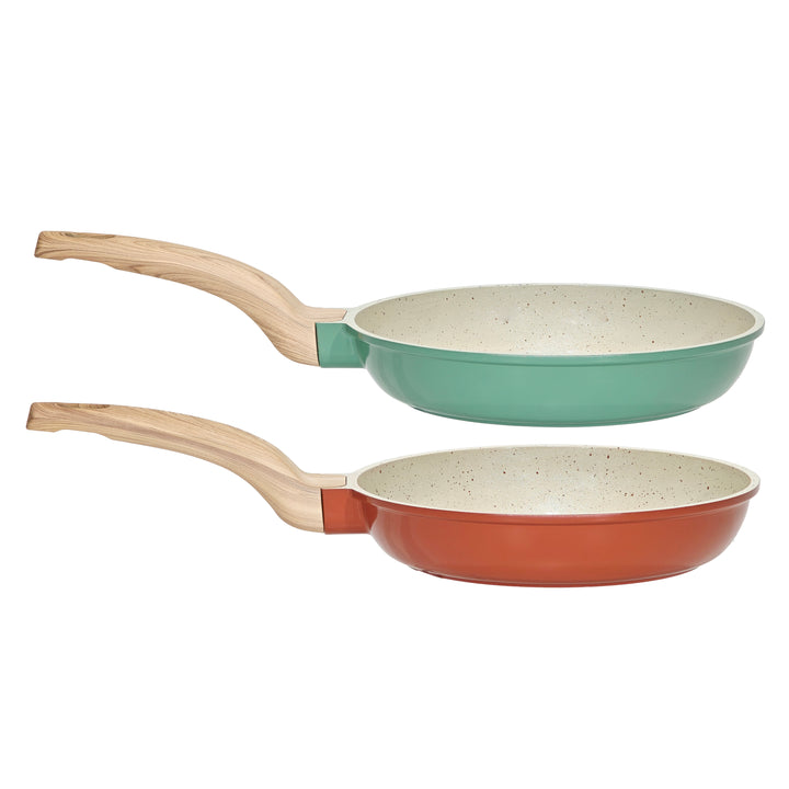 GUSTO CASA - Padella Antiaderente in alluminio pressato Crazy Wood diametro 24 cm