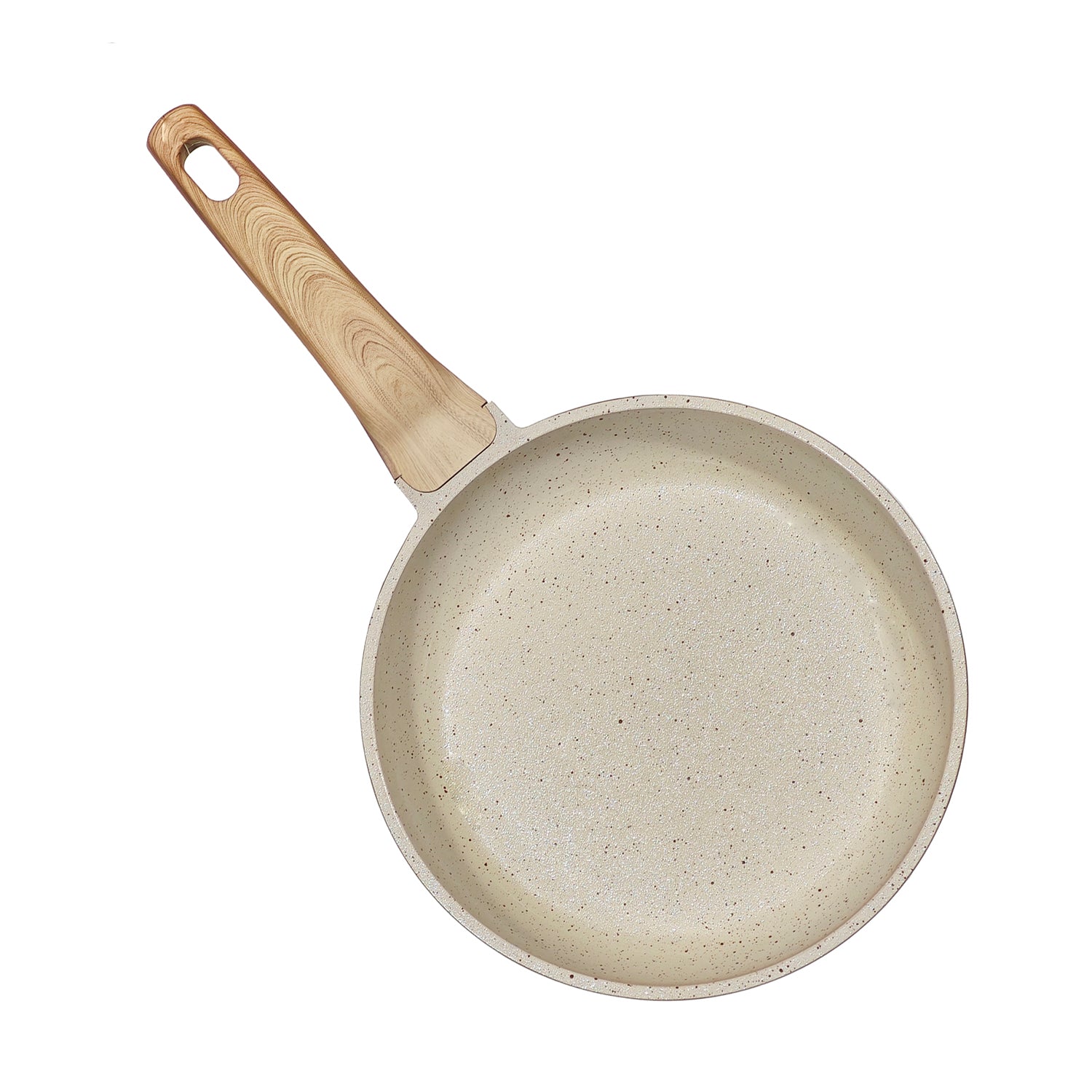 GUSTO CASA - Padella Antiaderente in alluminio pressato Crazy Wood diametro 24 cm