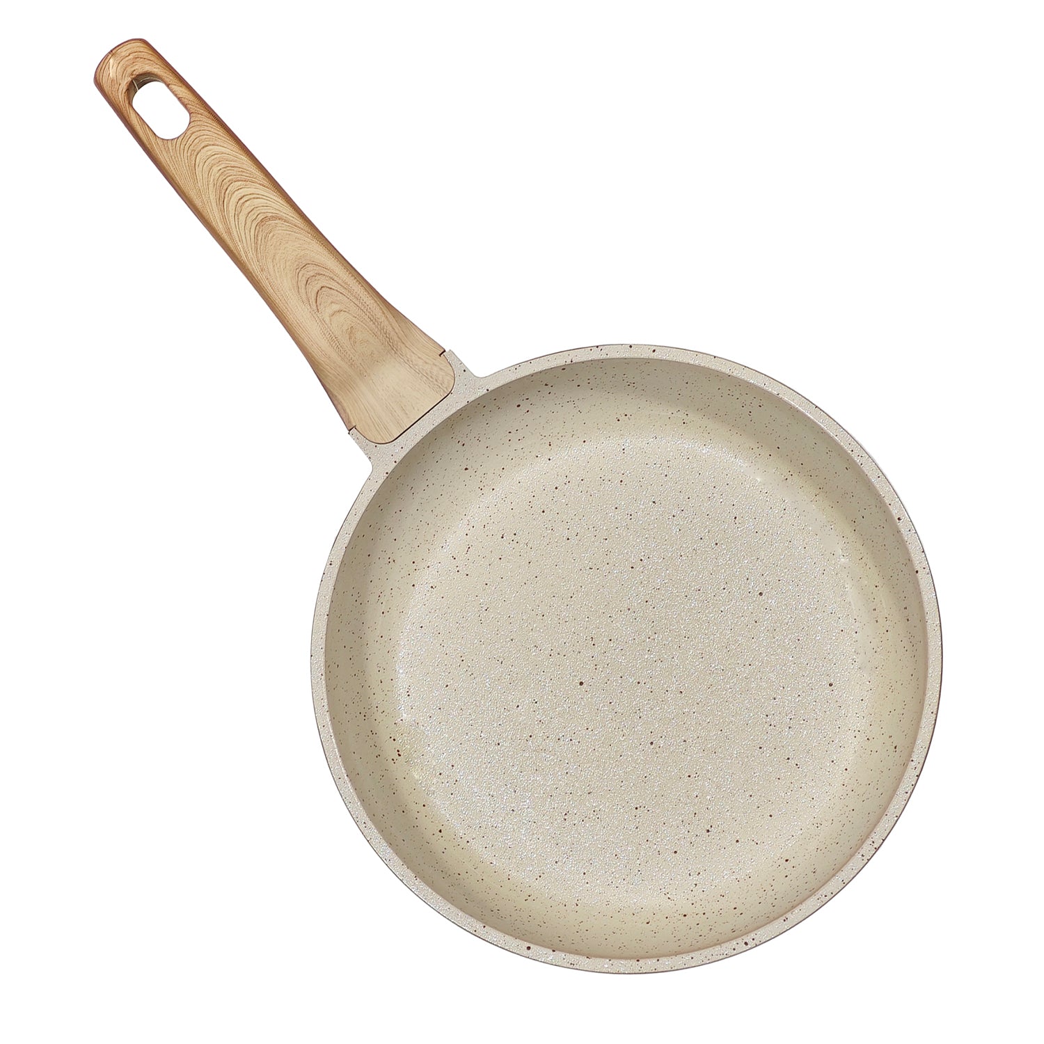 GUSTO CASA - Padella Antiaderente in alluminio pressato Crazy Wood diametro 28 cm