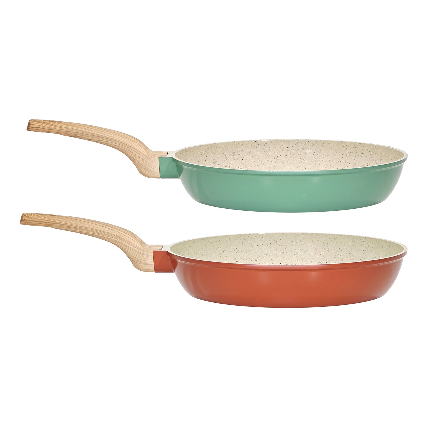 GUSTO CASA - Padella Antiaderente in alluminio pressato Crazy Wood diametro 30 cm