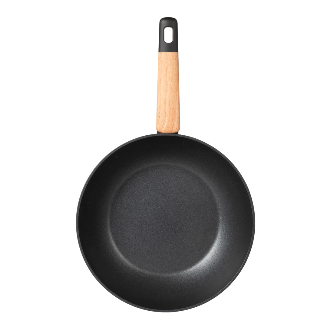 Excelsa Sakura Wok 28 Cm Con Coperchio – Alluminio Forgiato Antiaderente Xylan Nickel Free – Adatto A Induzione - 3
