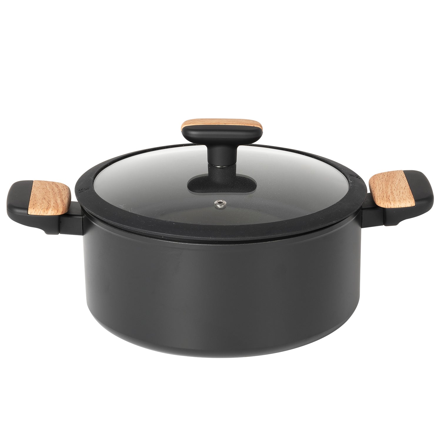 GUSTO CASA - Casseruola in alluminio forgiato con coperchio Linea Japan diametro 24 cm