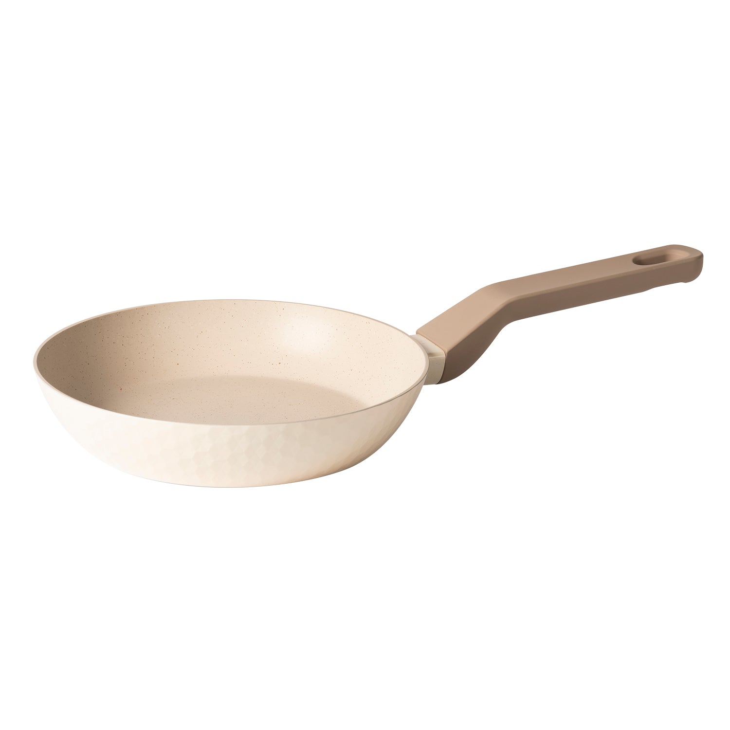 GUSTO CASA - Padella in alluminio pressato Beige Linea Diamante diametro 20 cm