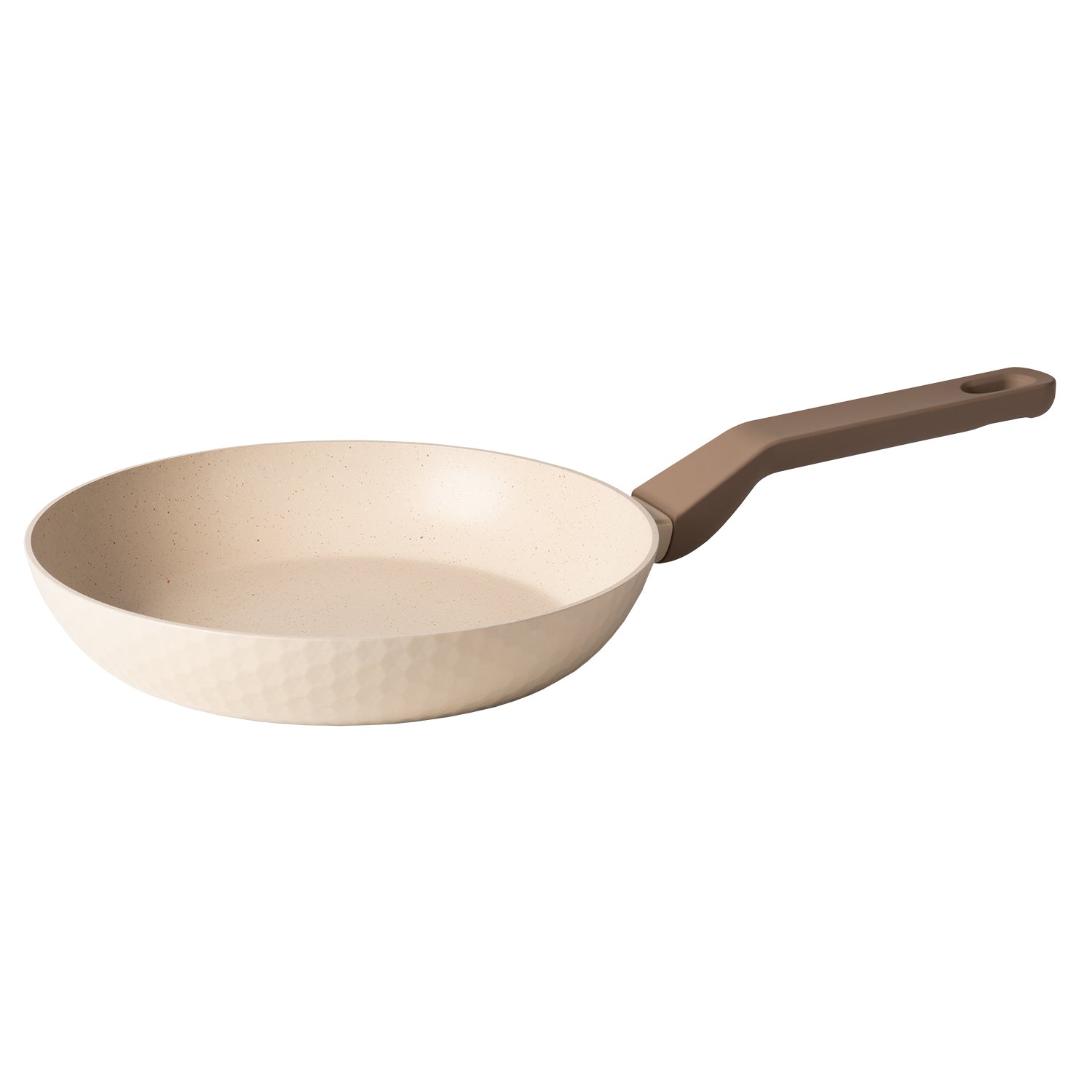 GUSTO CASA - Padella in alluminio pressato Beige Linea Diamante diametro 24 cm