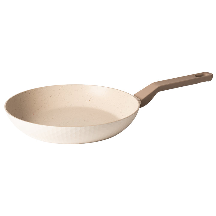 GUSTO CASA - Padella in alluminio pressato Beige Linea Diamante diametro 28 cm