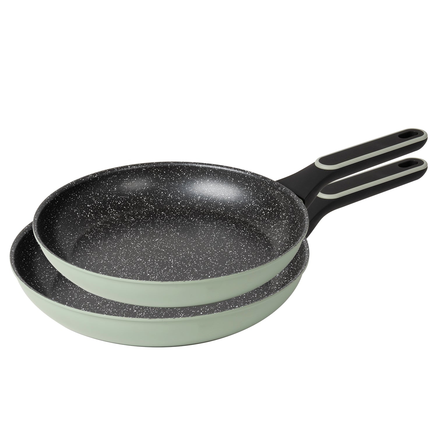 GUSTO CASA - Set 2 Padelle Antiaderenti Zelda diametro 24/28 cm