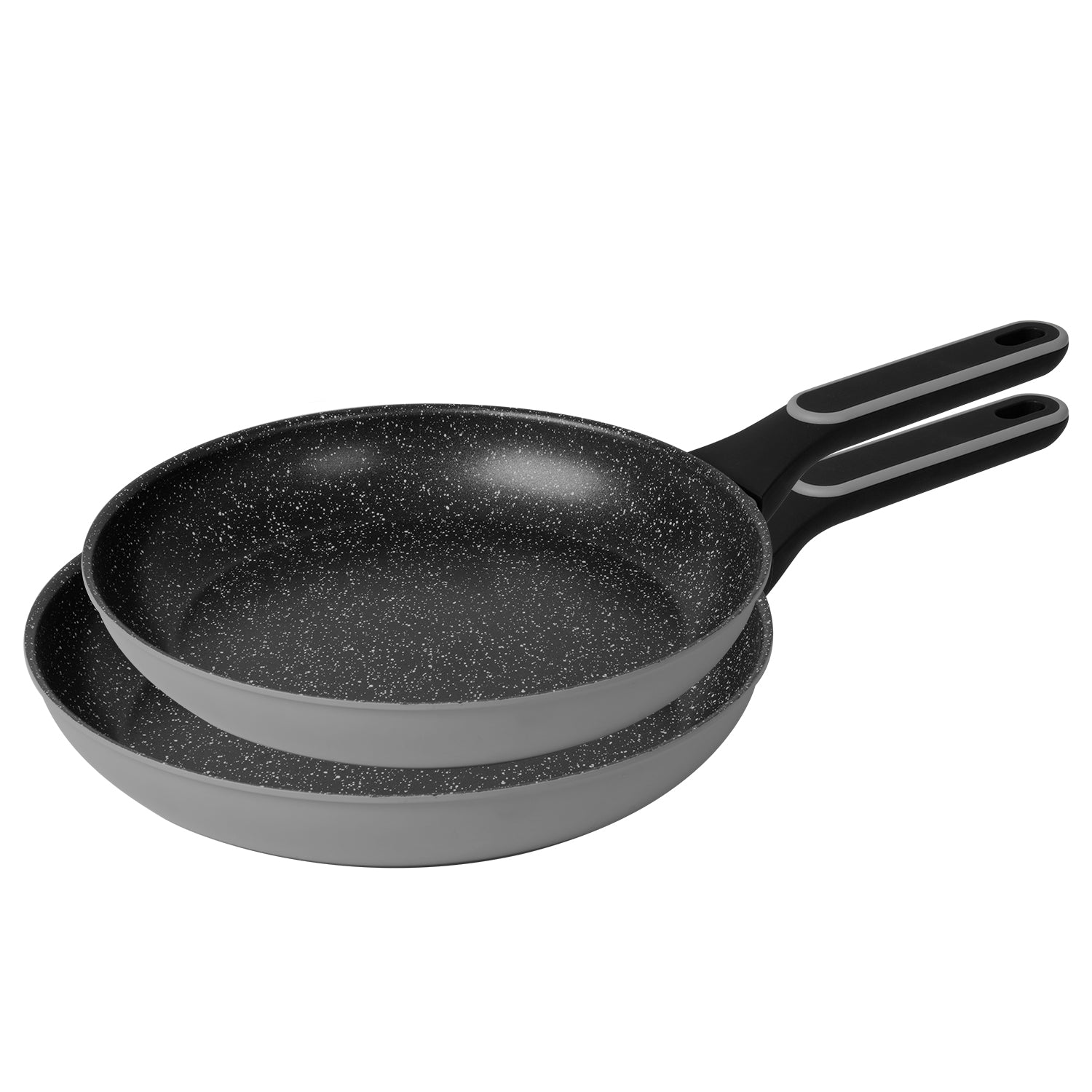 GUSTO CASA - Set 2 Padelle Antiaderenti Zelda diametro 24/28 cm