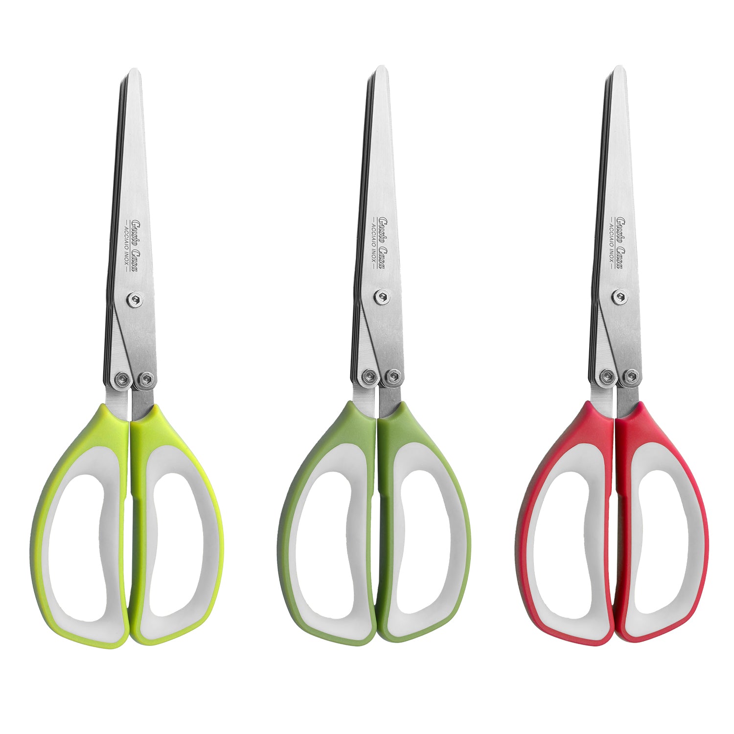 GUSTO CASA - Forbici Multilama in Acciaio Inox 13 cm