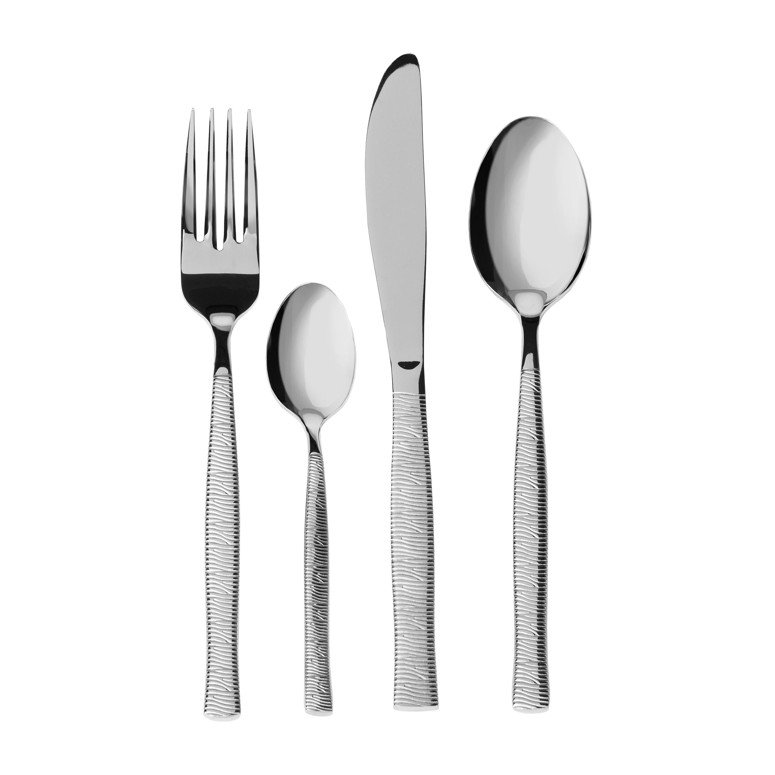 GUSTO CASA - Servizio posate in acciaio inox 24 pezzi Linea Avlide