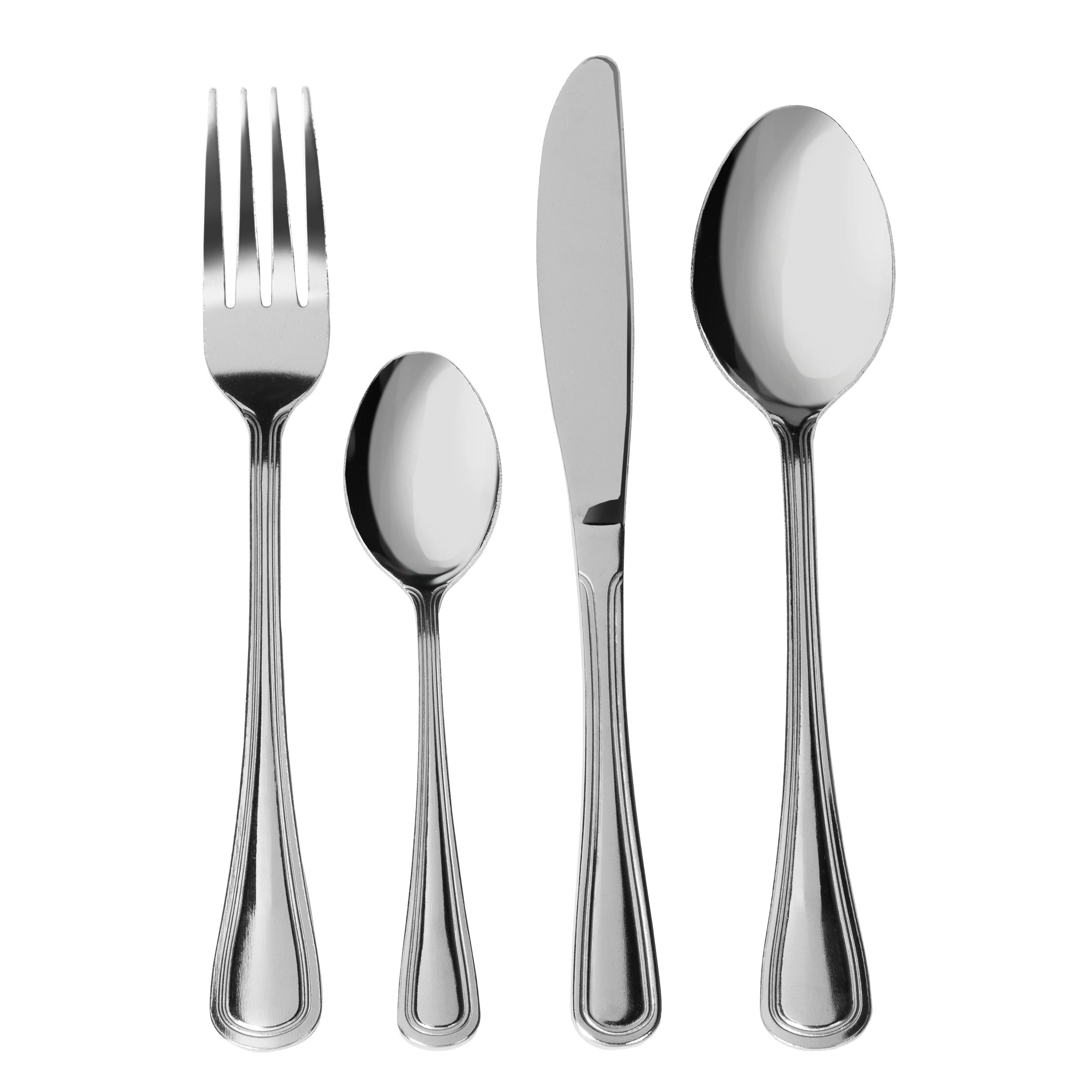 GUSTO CASA - Servizio posate in acciaio inox 24 pezzi Linea Bluma