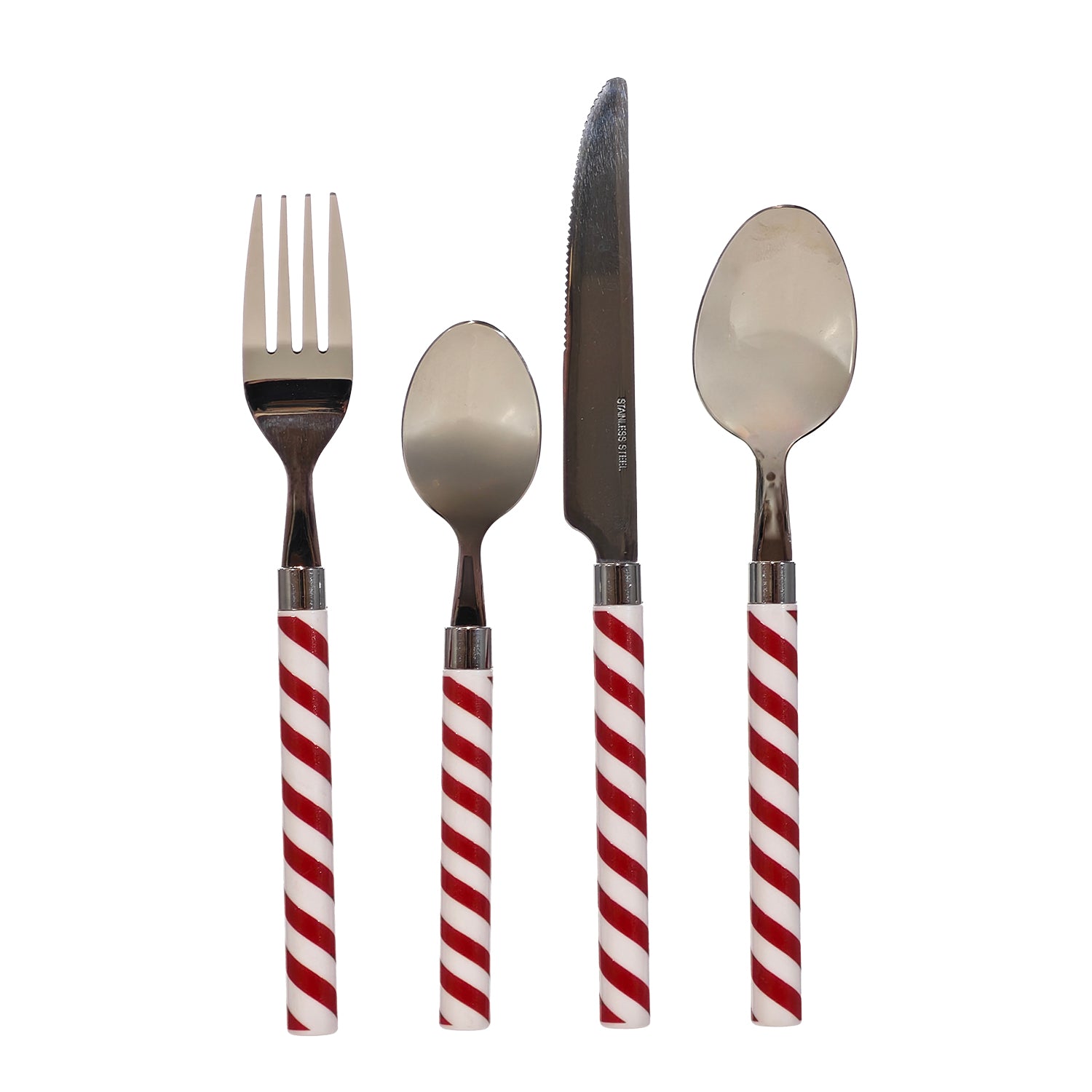 GUSTO CASA - Servizio Posate Natalizio Noel in acciaio inox 16 pezzi