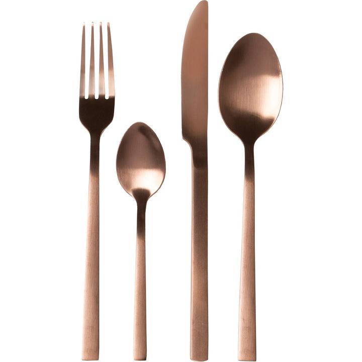 GUSTO CASA - Servizio posate in acciaio inox Bronzo Satinato 24 pezzi Amaris Satin Bronze