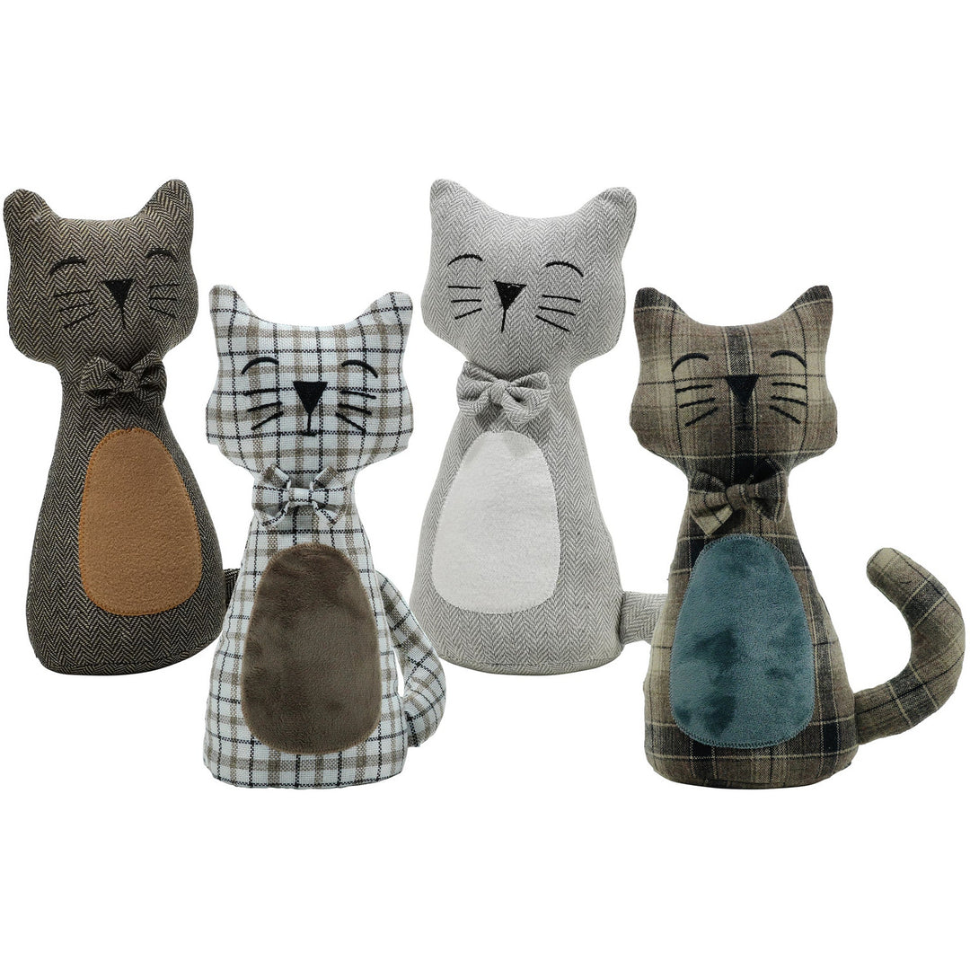 Gatto fermaporta n tessuto shabby country style, regalo per le Gatto fermaporta n tessuto shabby country style, regalo per le