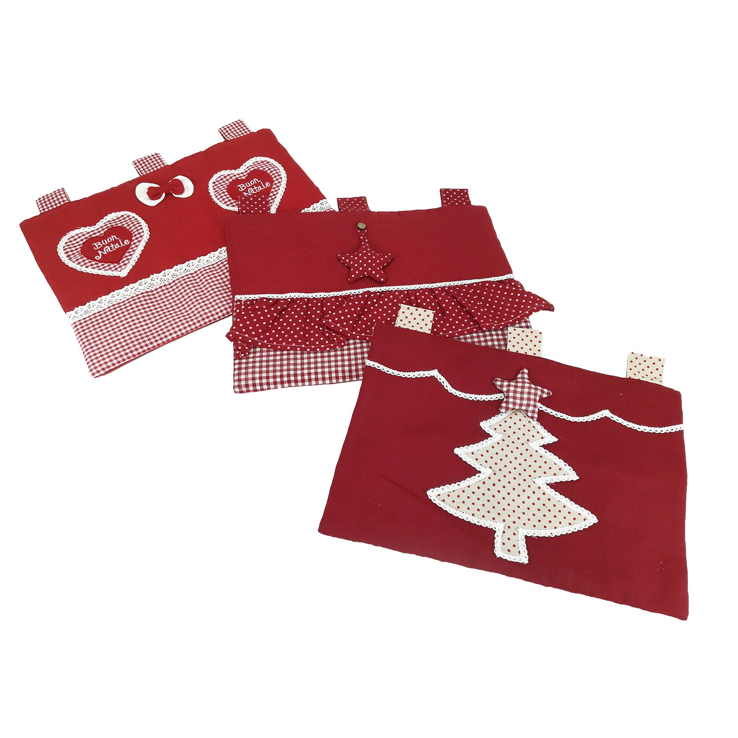 VESTIAMO CASA GRAN NATALE - Copriforno Natalizio con 3 Asole 48x34 cm