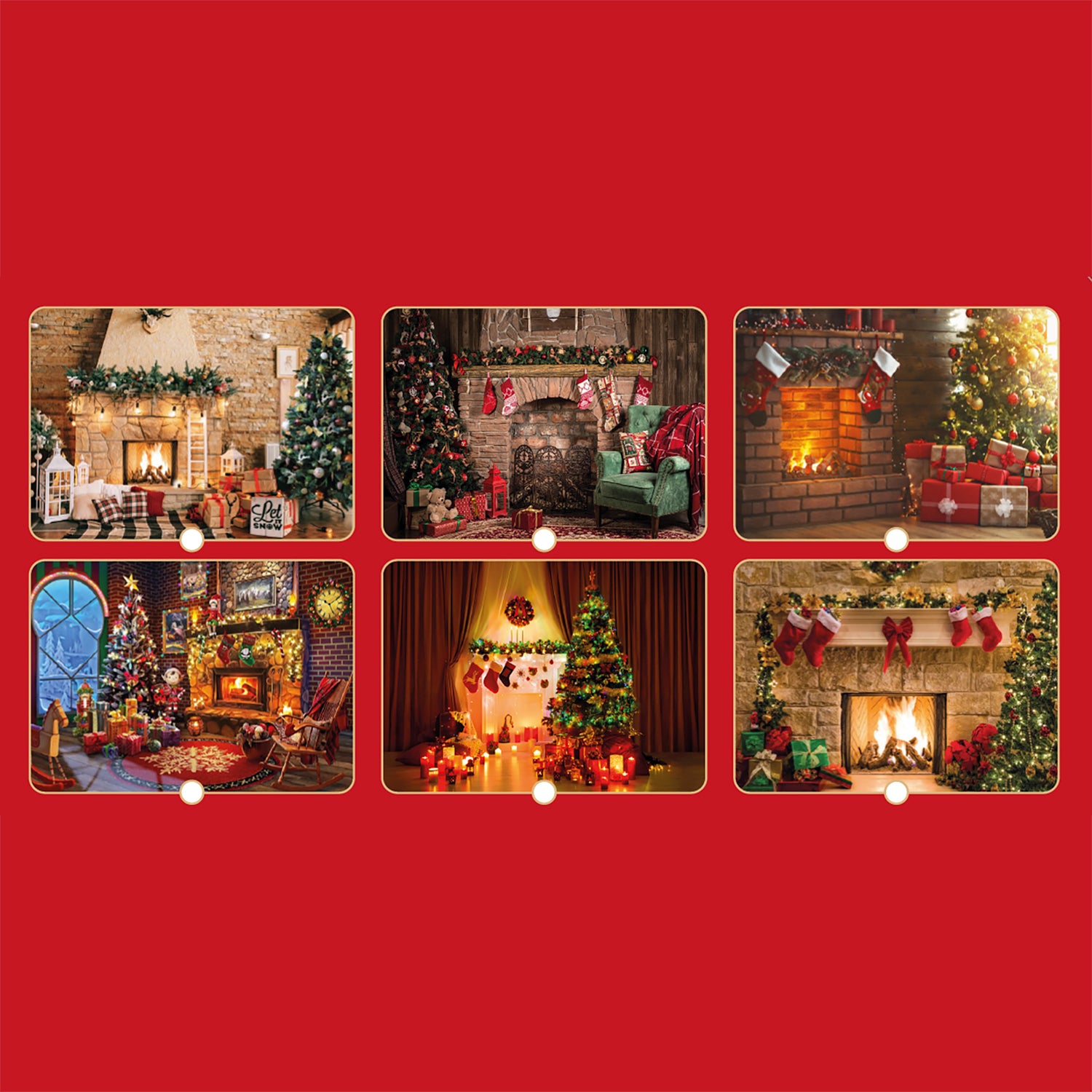 VESTIAMO CASA GRAN NATALE - Decorazione da Parete Natalizia in Tessuto con Stampa Digitale h150x200 cm