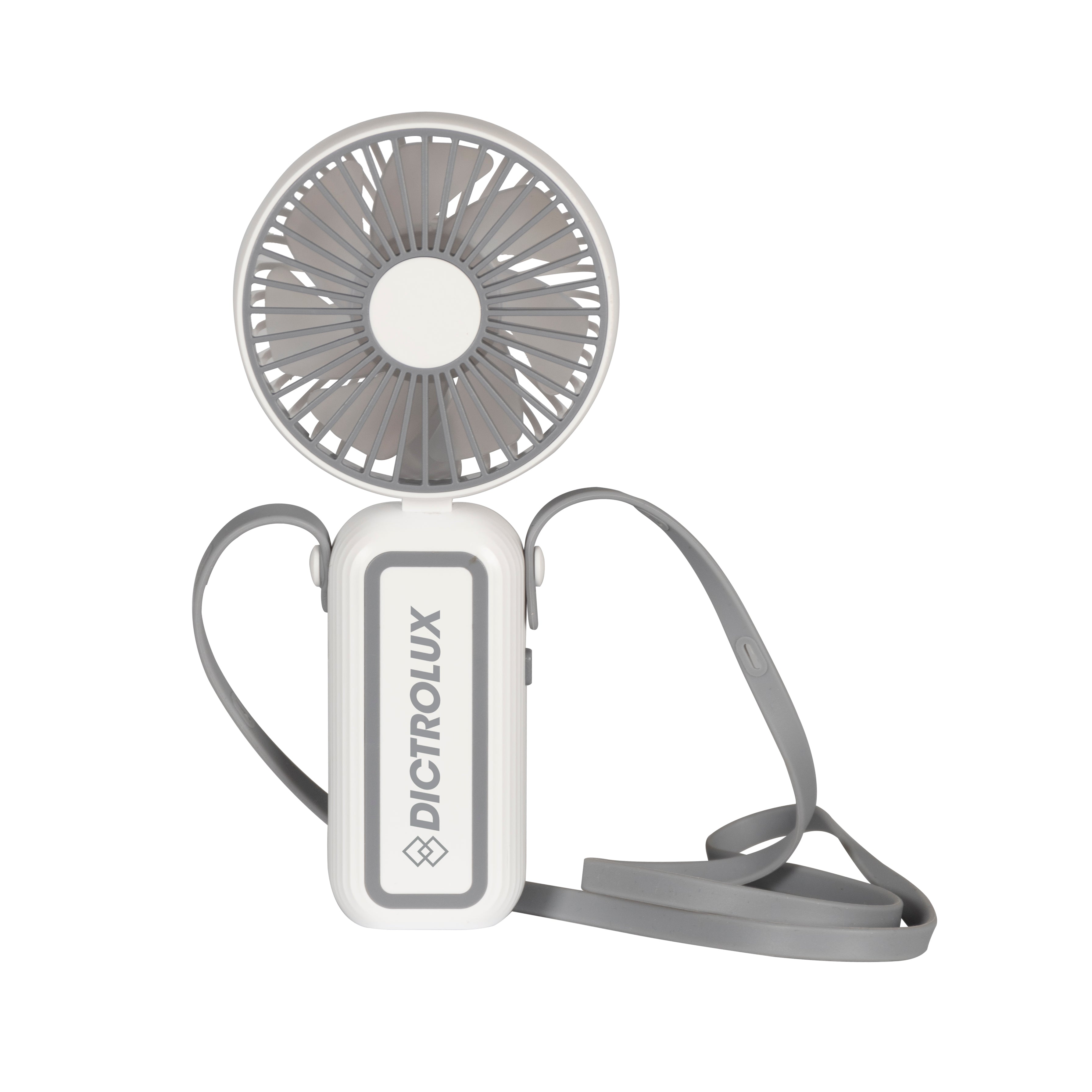 DICTROLUX - Ventilatore da scrivania 2 in 1 Portatile e Ricaricabile USB - h15,7x7,2x3,5 cm