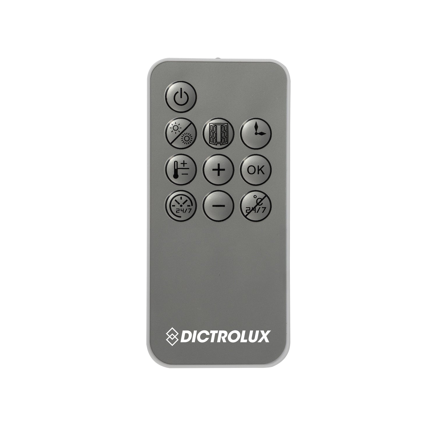 DICTROLUX - Termoventilatore da Parete PTC 3031L E con Resistenza in Ceramica, Telecomando e Timer 2000 Watt