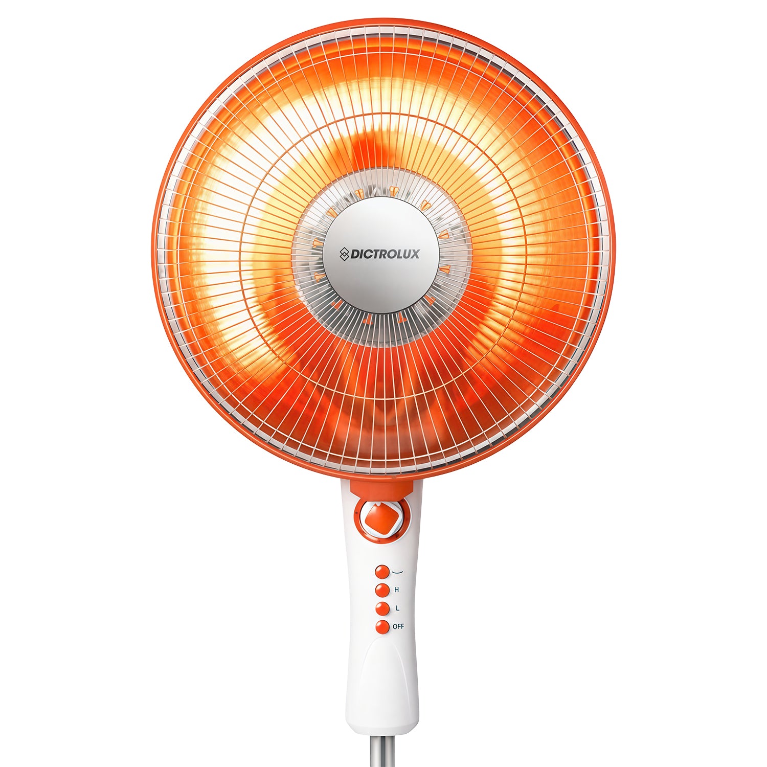 DICTROLUX - Stufa al Carbonio a Piantana Elide 2.0 con Timer e Oscillazione 1100 Watt