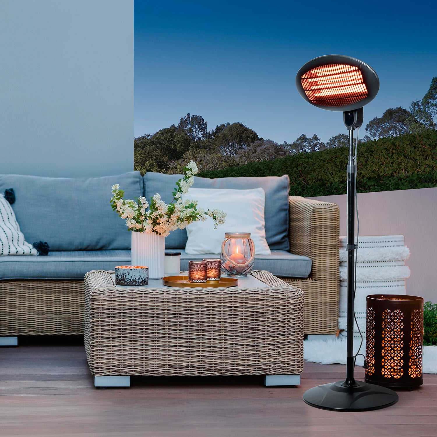 DICTROLUX - Riscaldatore Elettrico al Quarzo da esterno 2000 Watt