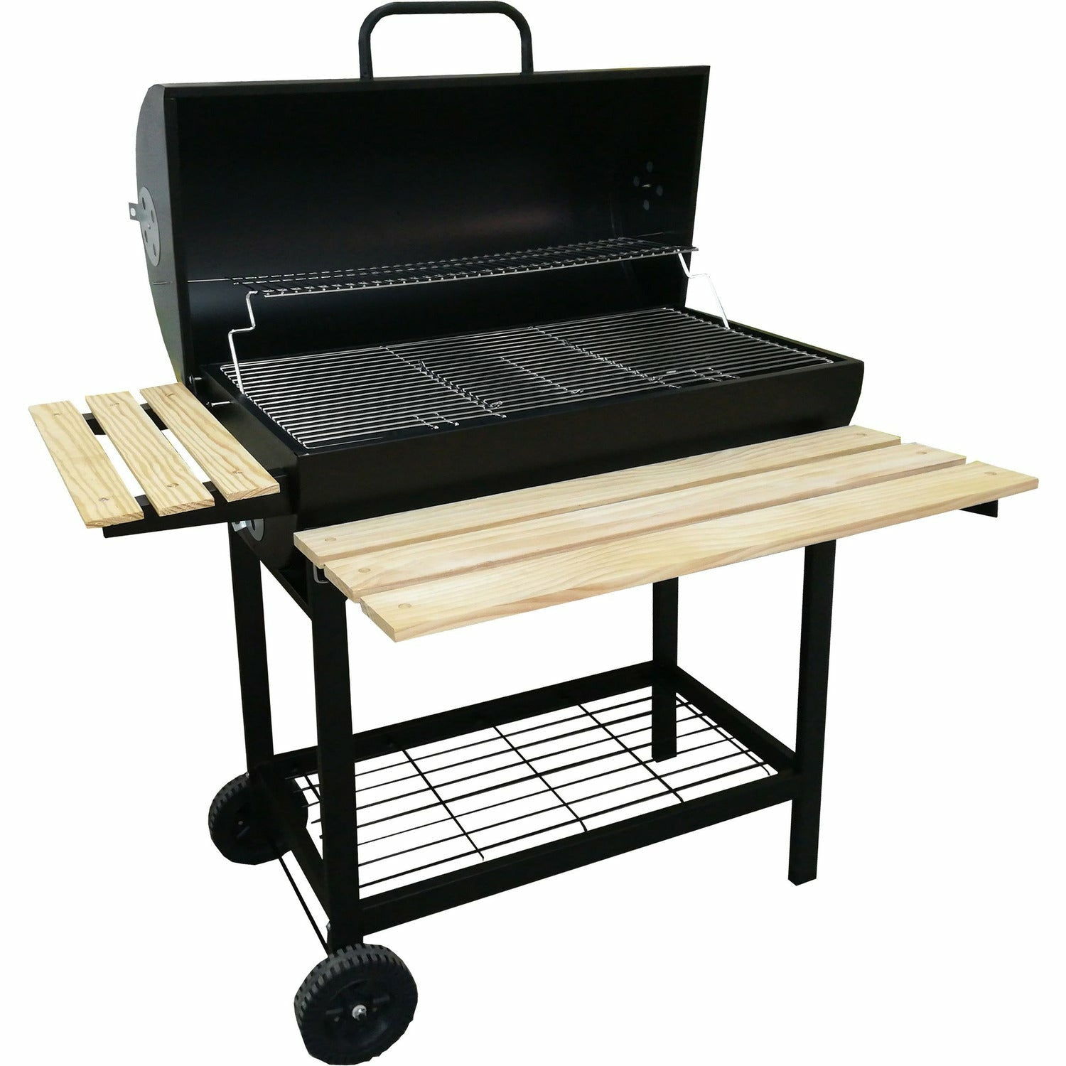 GUSTO CASA - Barbecue con coperchio e ruote h103x108x71cm