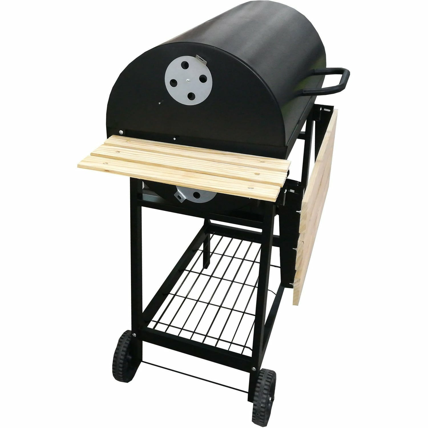 GUSTO CASA - Barbecue con coperchio e ruote h103x108x71cm