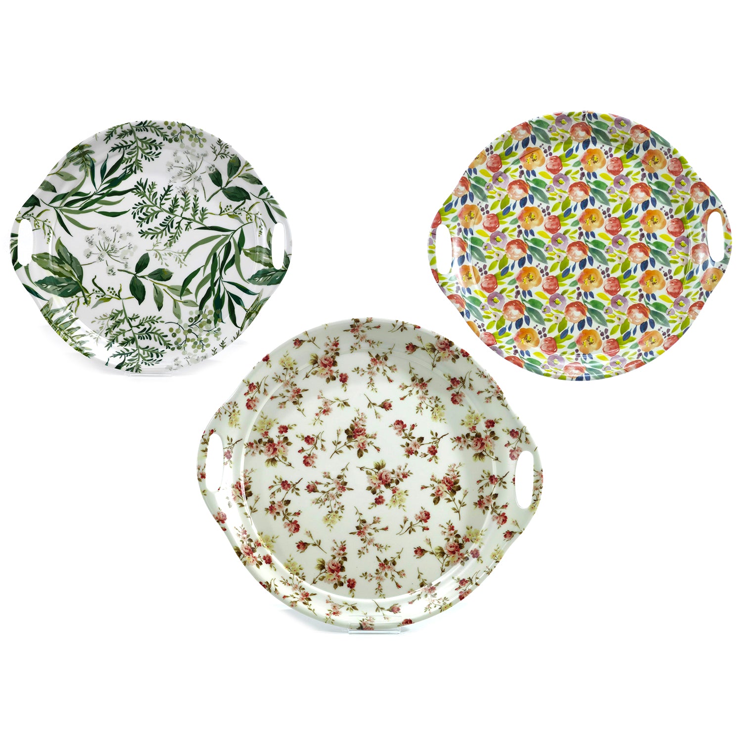 GUSTO CASA - Vassoio in Melamina Decorato 38x35 cm