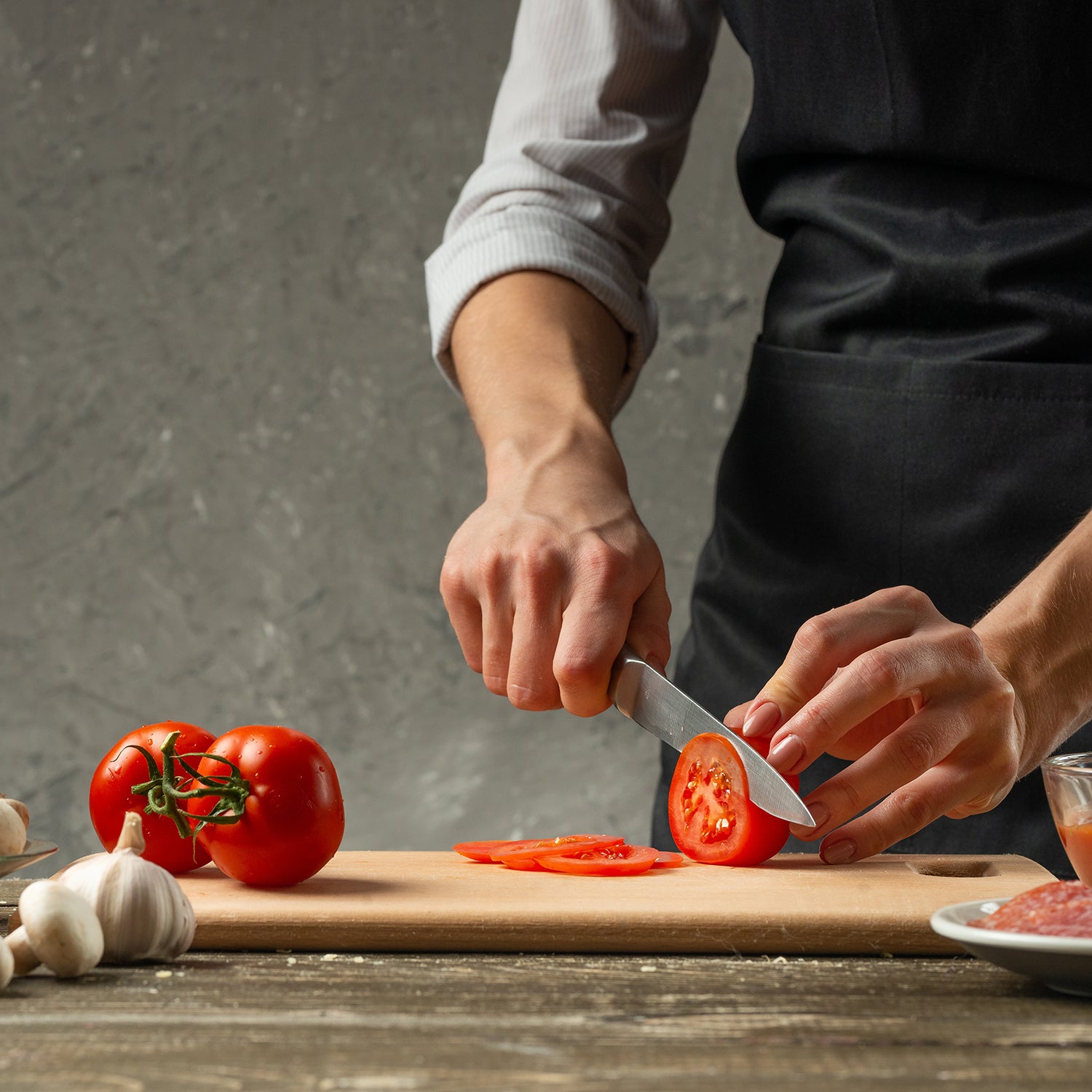 GUSTO CASA - Coltello Multiuso Linea Black Shadow Lama 12,5 cm