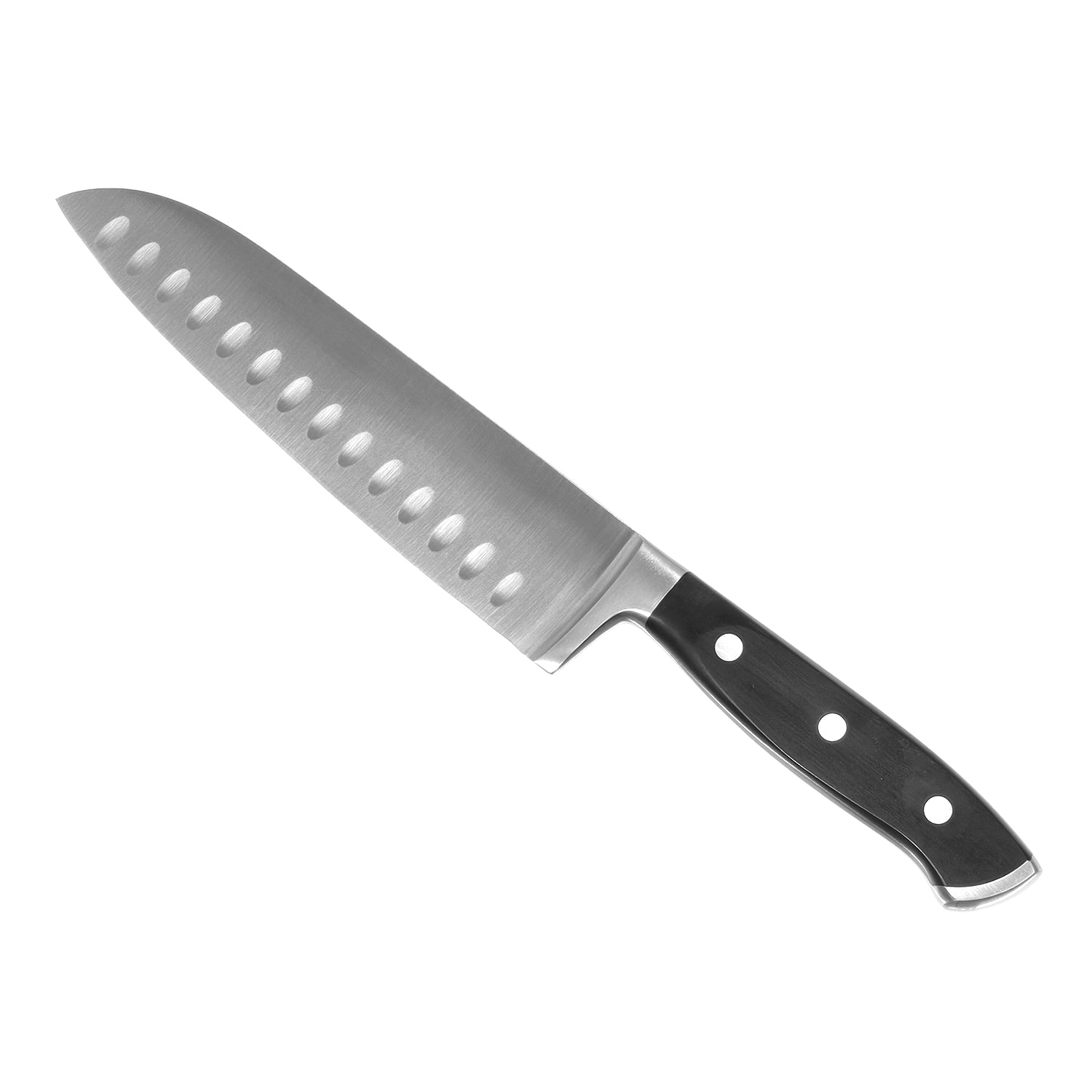 GUSTO CASA - Coltello Santoku Linea Black Shadow Lama 17,5 cm