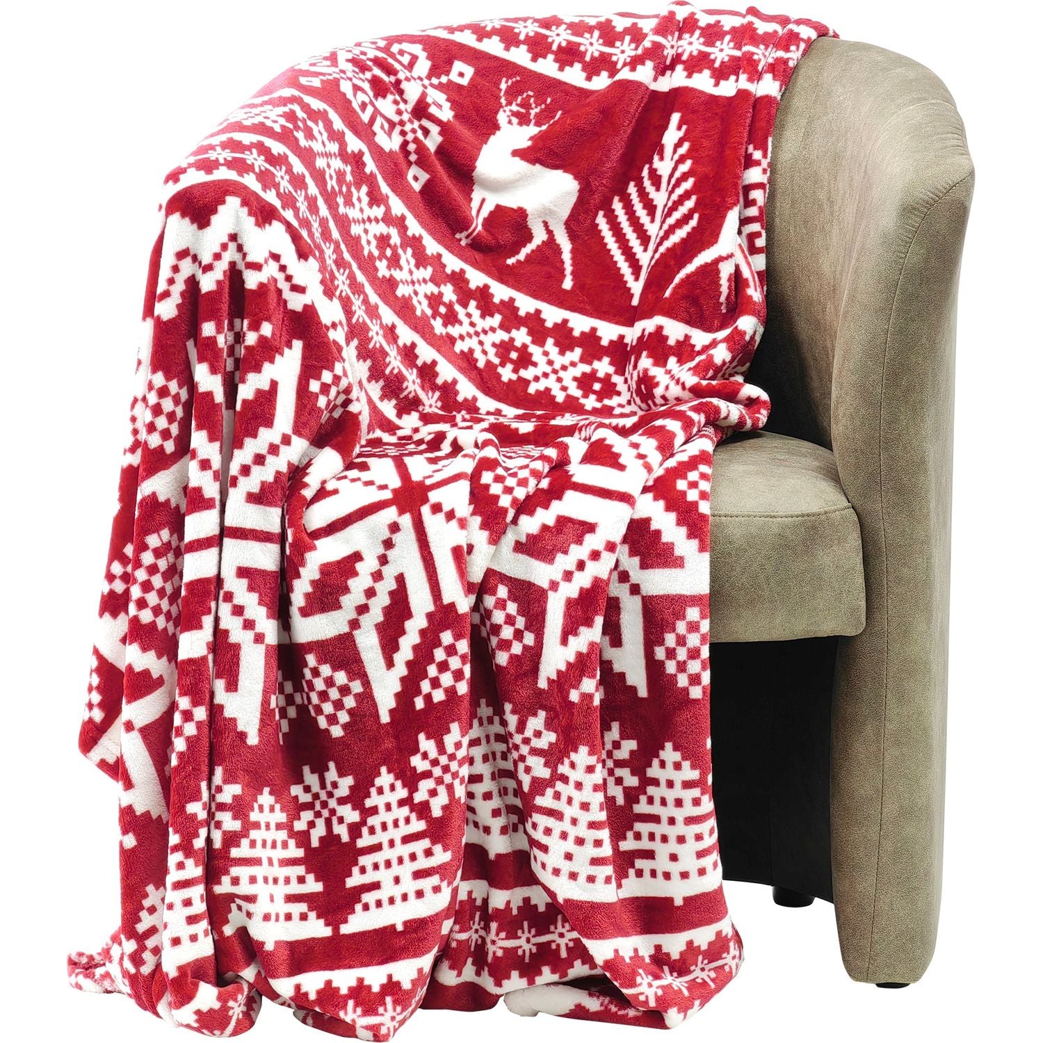 VESTIAMO CASA GRAN NATALE - Plaid Coperta Natalizia 125x150cm