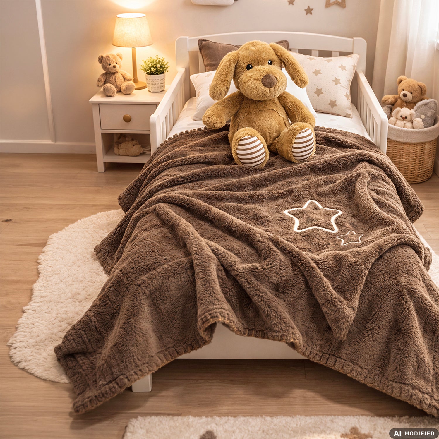 VESTIAMO CASA - Set Plaid con Peluche Animale 75×90 cm