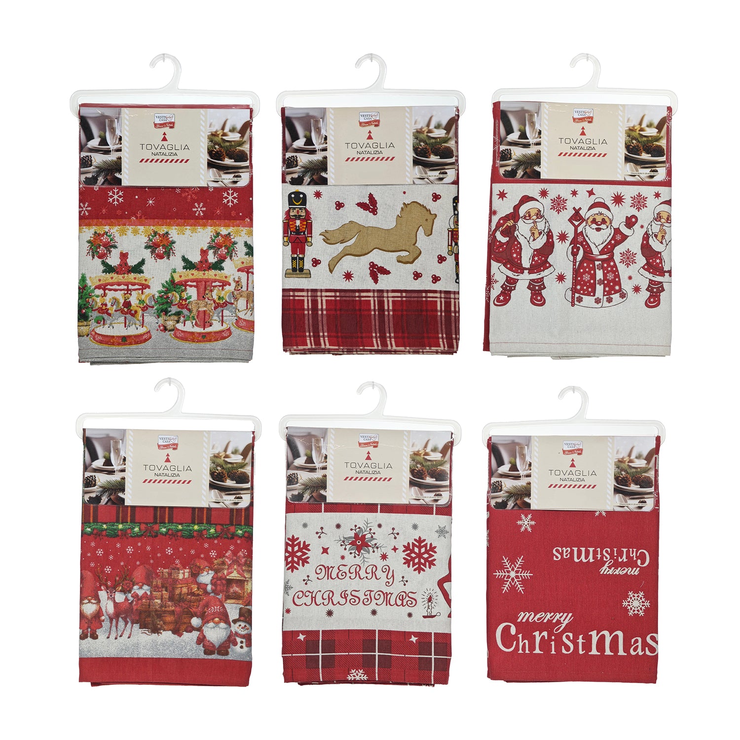 VESTIAMO CASA GRAN NATALE - Tovaglia natalizia antimacchia 8 posti 140x240 cm