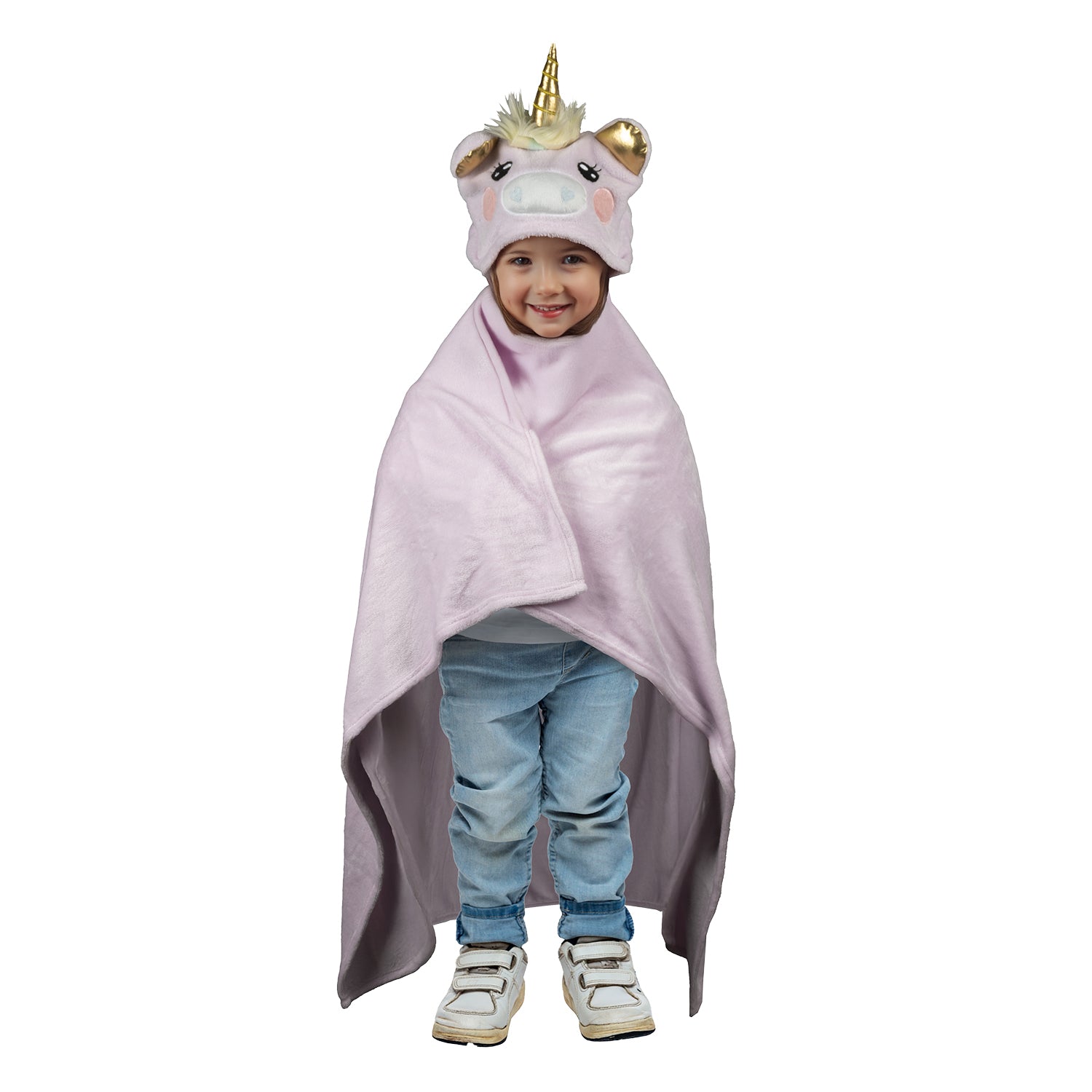 VESTIAMO CASA - Plaid Bambini con Cappuccio Morbido Linea Baby Cute