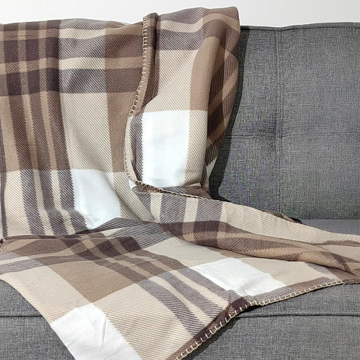 VESTIAMO CASA - Plaid in Pile a Quadri 180 GSM 125x150 cm