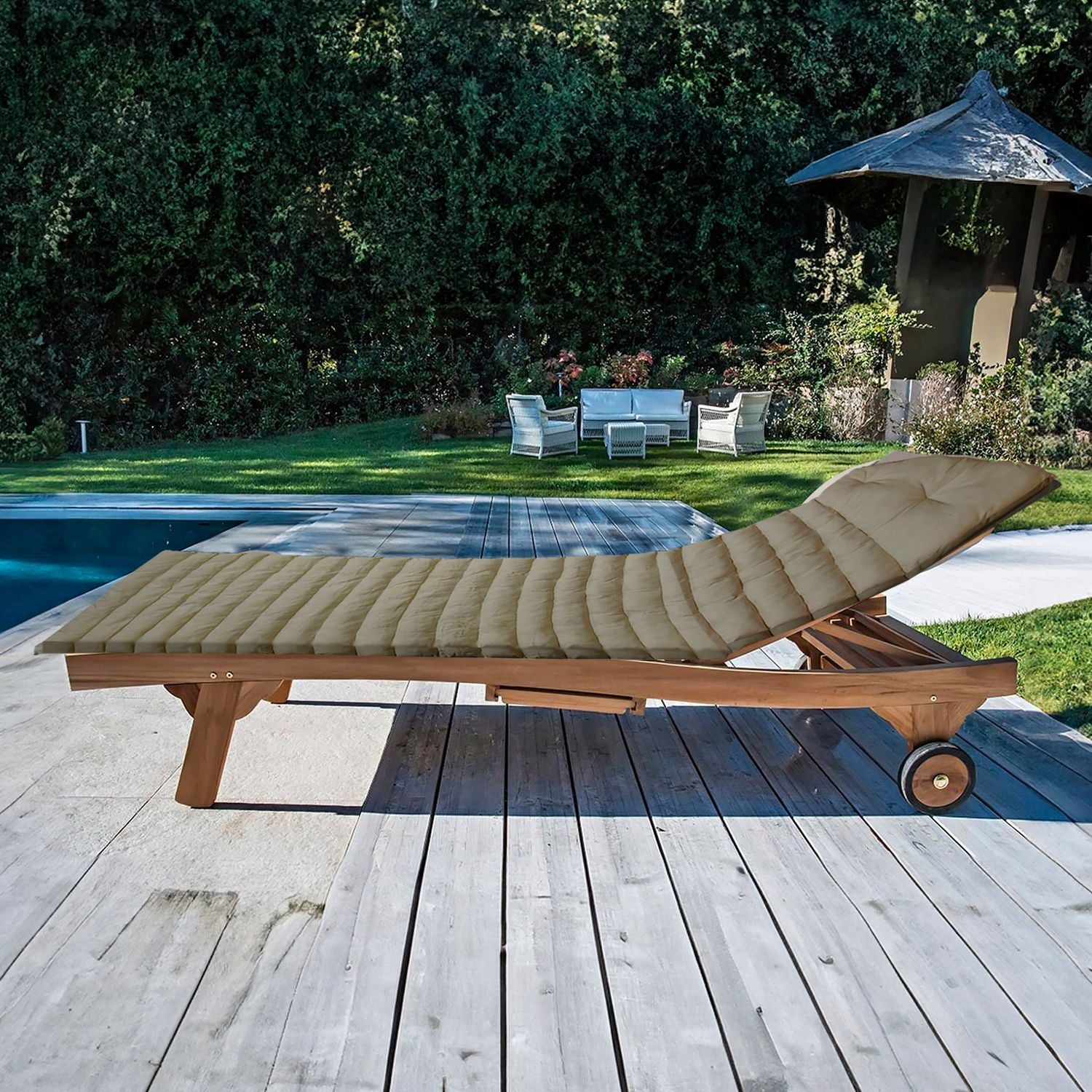 VESTIAMO CASA - Cuscino Lettino Tortora 180x60 cm