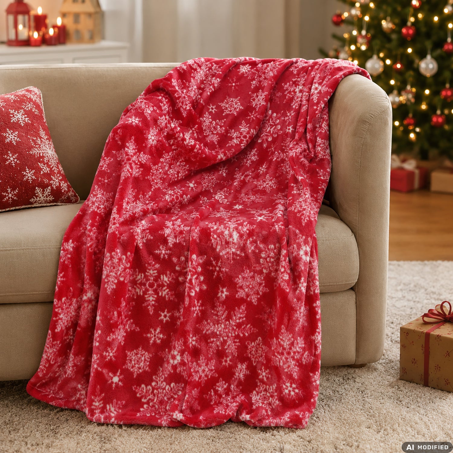 VESTIAMO CASA GRAN NATALE - Plaid Natalizio in Pile 180 GSM 150x200 cm