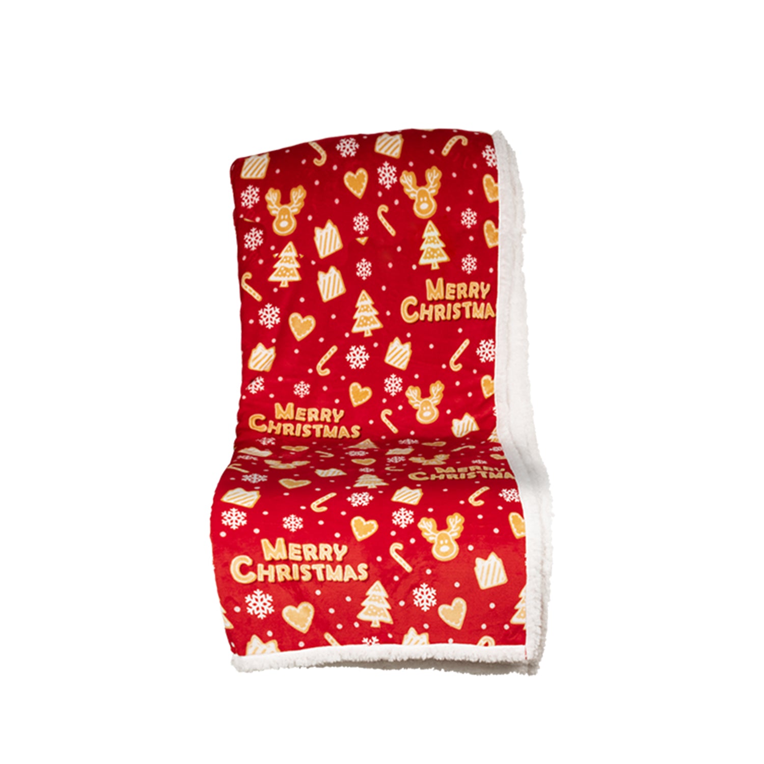 VESTIAMO CASA GRAN NATALE - Plaid Coperta Natalizia in pile con sacco 125x150 cm