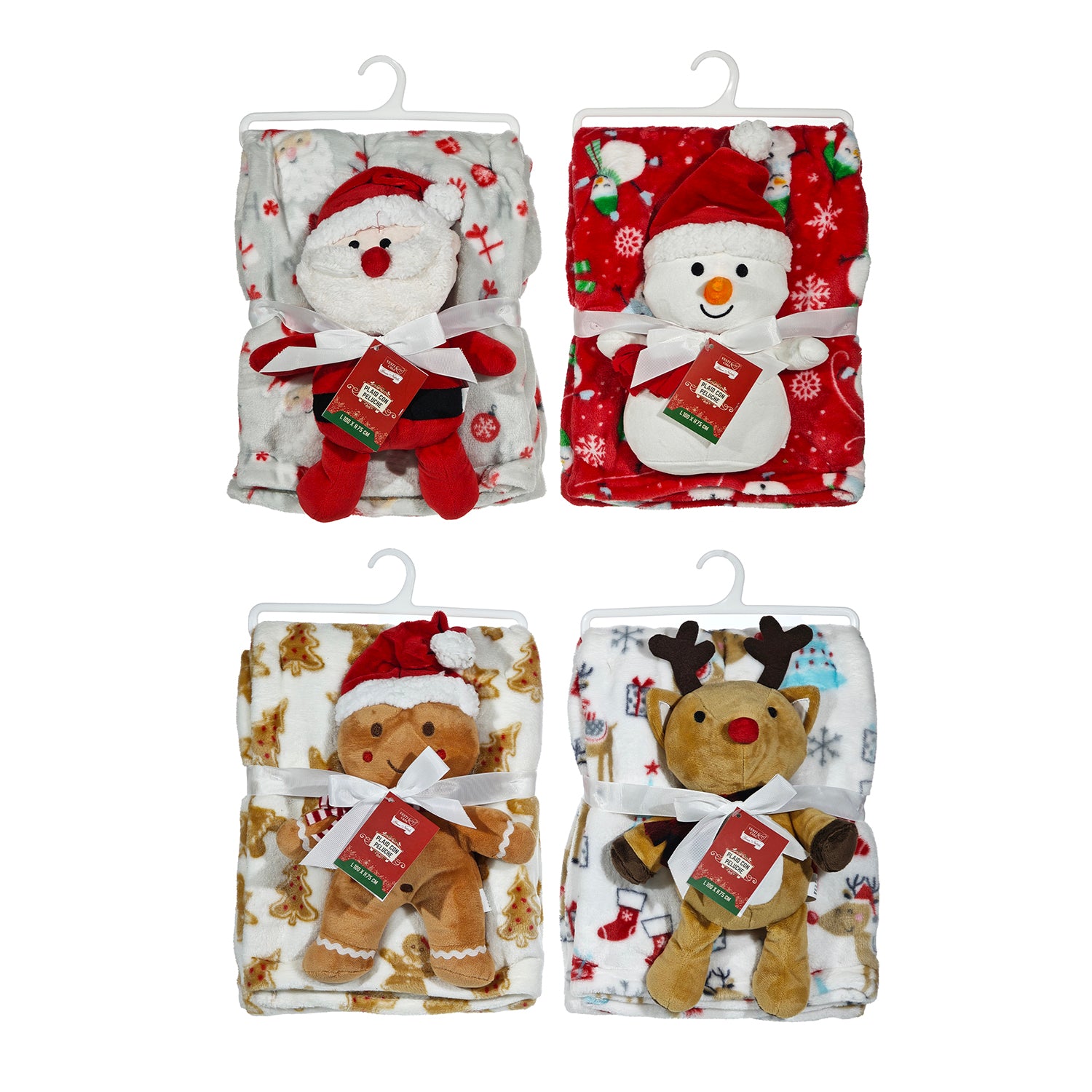 VESTIAMO CASA GRAN NATALE - Plaid con Peluche Natalizio 100x75 cm