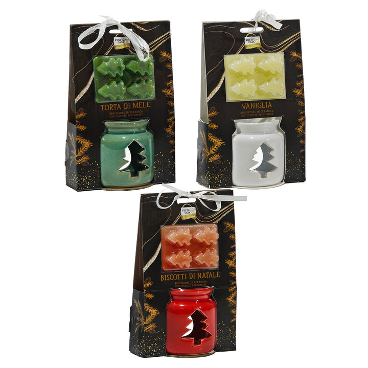 VESTIAMO CASA GRAN NATALE - Bruciatore in Ceramica Natalizio con Essenze Profumate