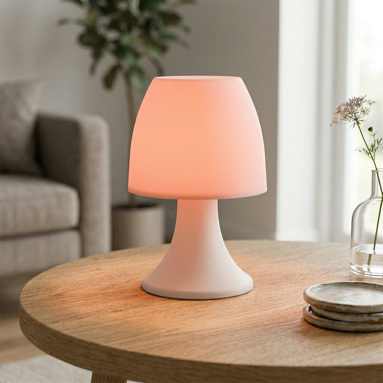 DICTROLUX - Lampada da Tavolo LED Multicolor Senza Filo h19 cm