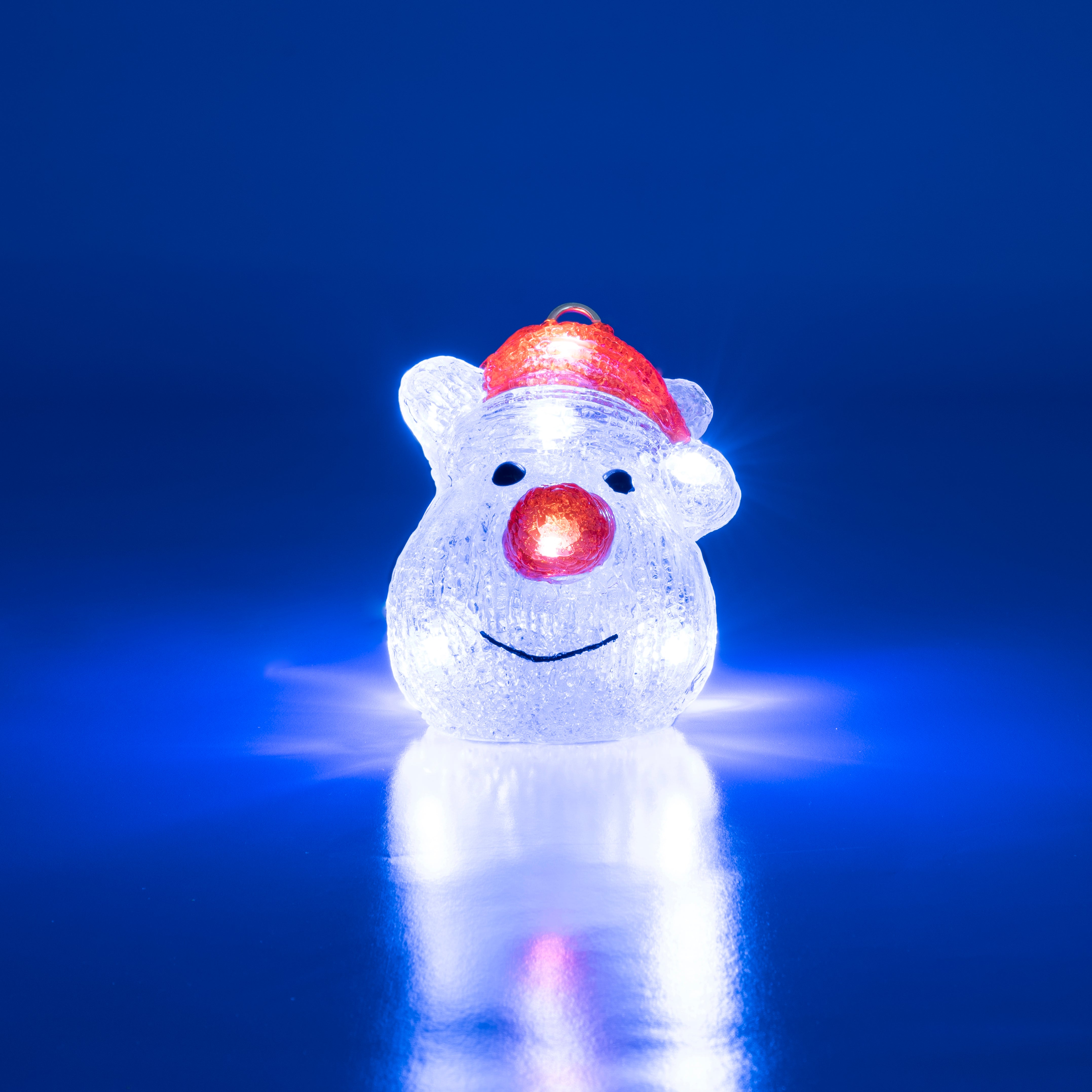 DICTROLUX - Personaggio Luminoso 10 Led Bianco Freddo h13 cm - Decorazione natalizia