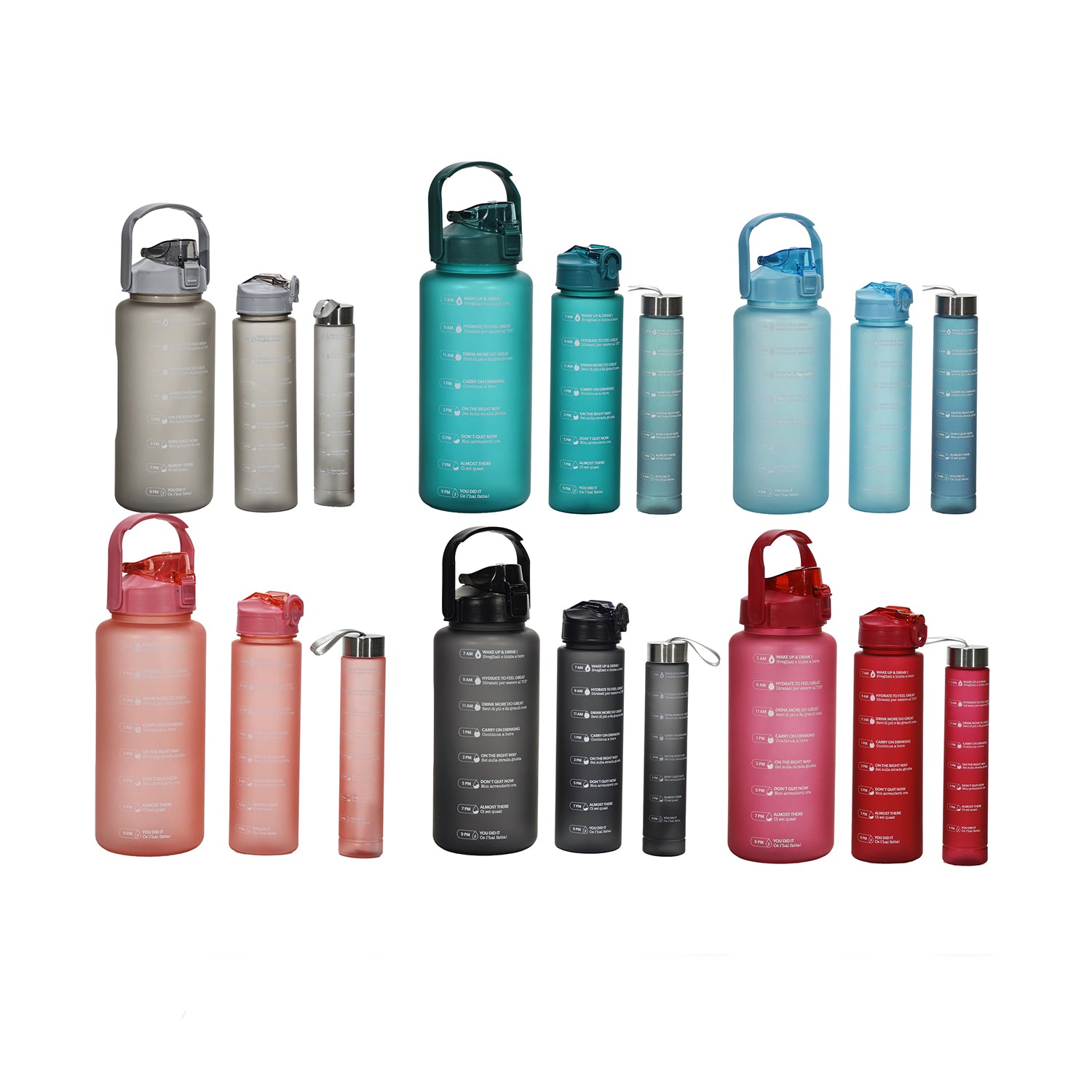 FREE TIME - Set 3 Borracce 280 ml/750 ml/2L