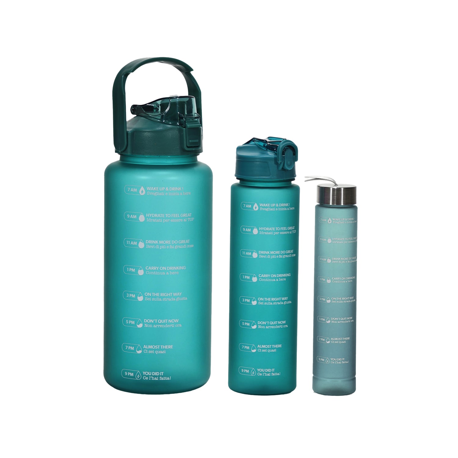 FREE TIME - Set 3 Borracce 280 ml/750 ml/2L