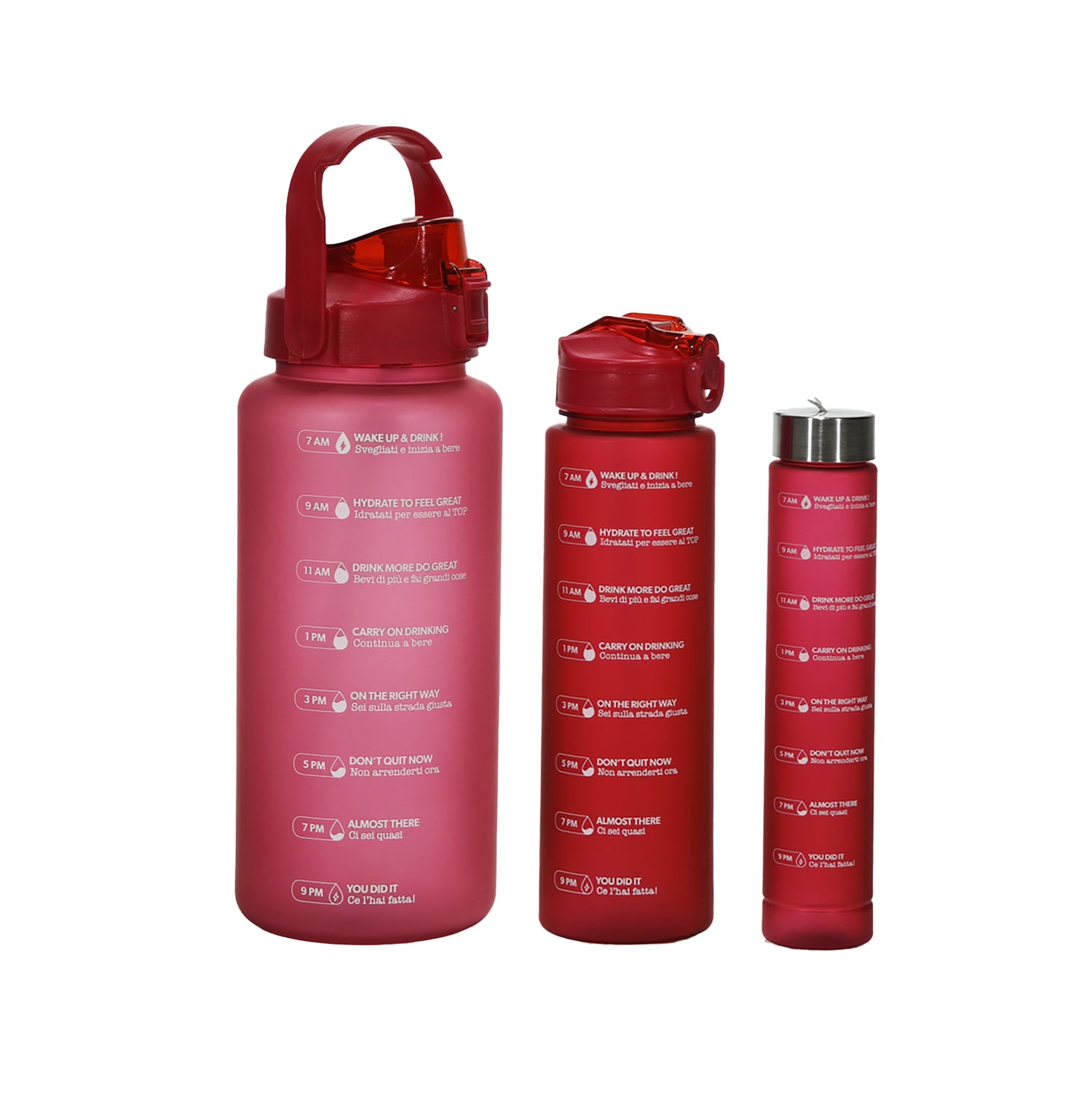 FREE TIME - Set 3 Borracce 280 ml/750 ml/2L