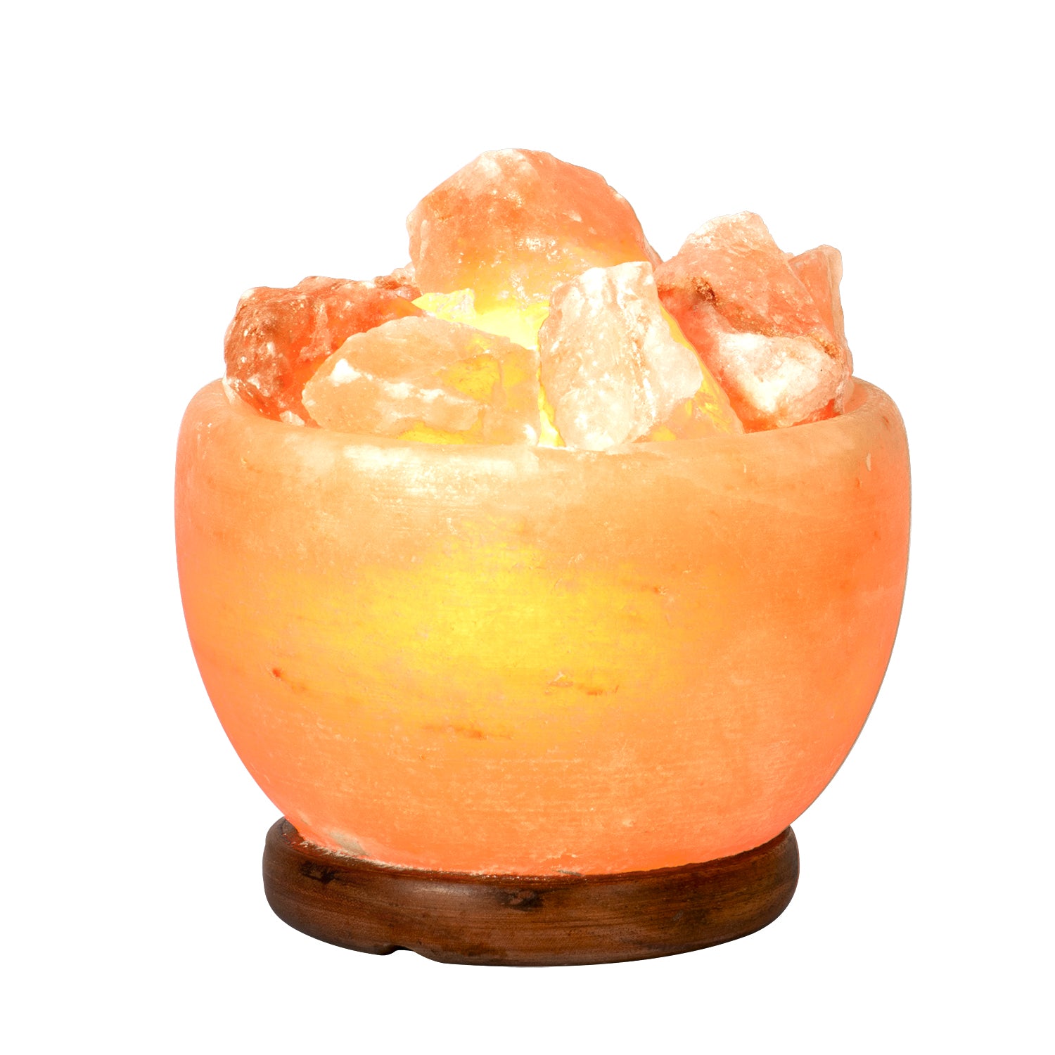 DICTROLUX - Lampada di Sale Rosa dell'Himalaya Dimmerabile 3 kg - h18 cm diametro 15 cm