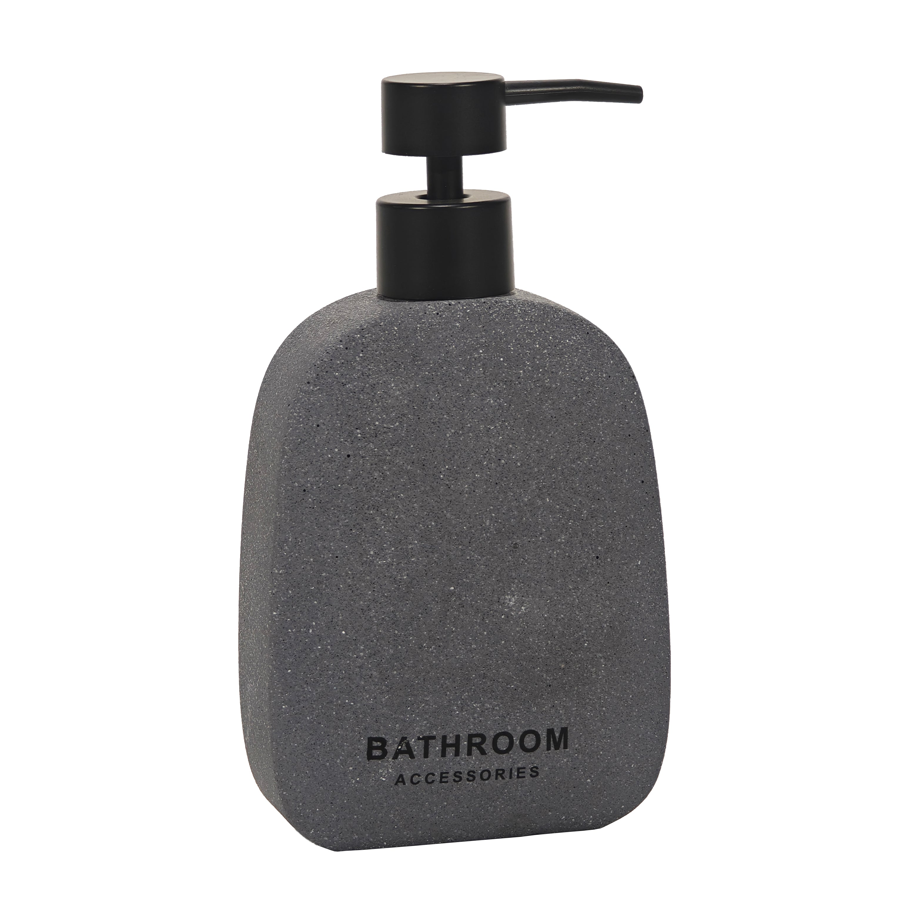 VESTIAMO CASA - Dispenser sapone in Cemento Grigio Scuro 150 ml - h19,2x10,4x5 cm