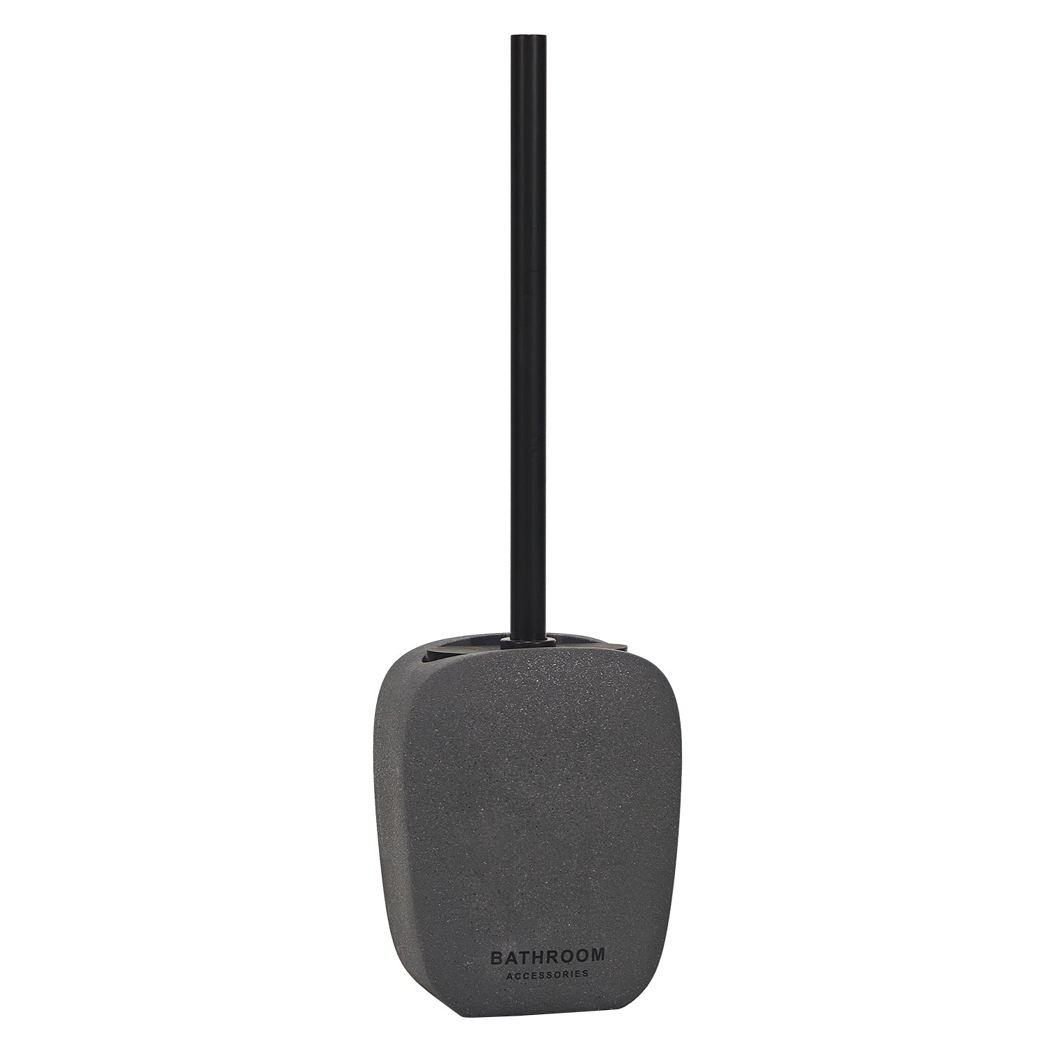 VESTIAMO CASA - Portascopino con scopino in Cemento Grigio Scuro - h42x13x8 cm